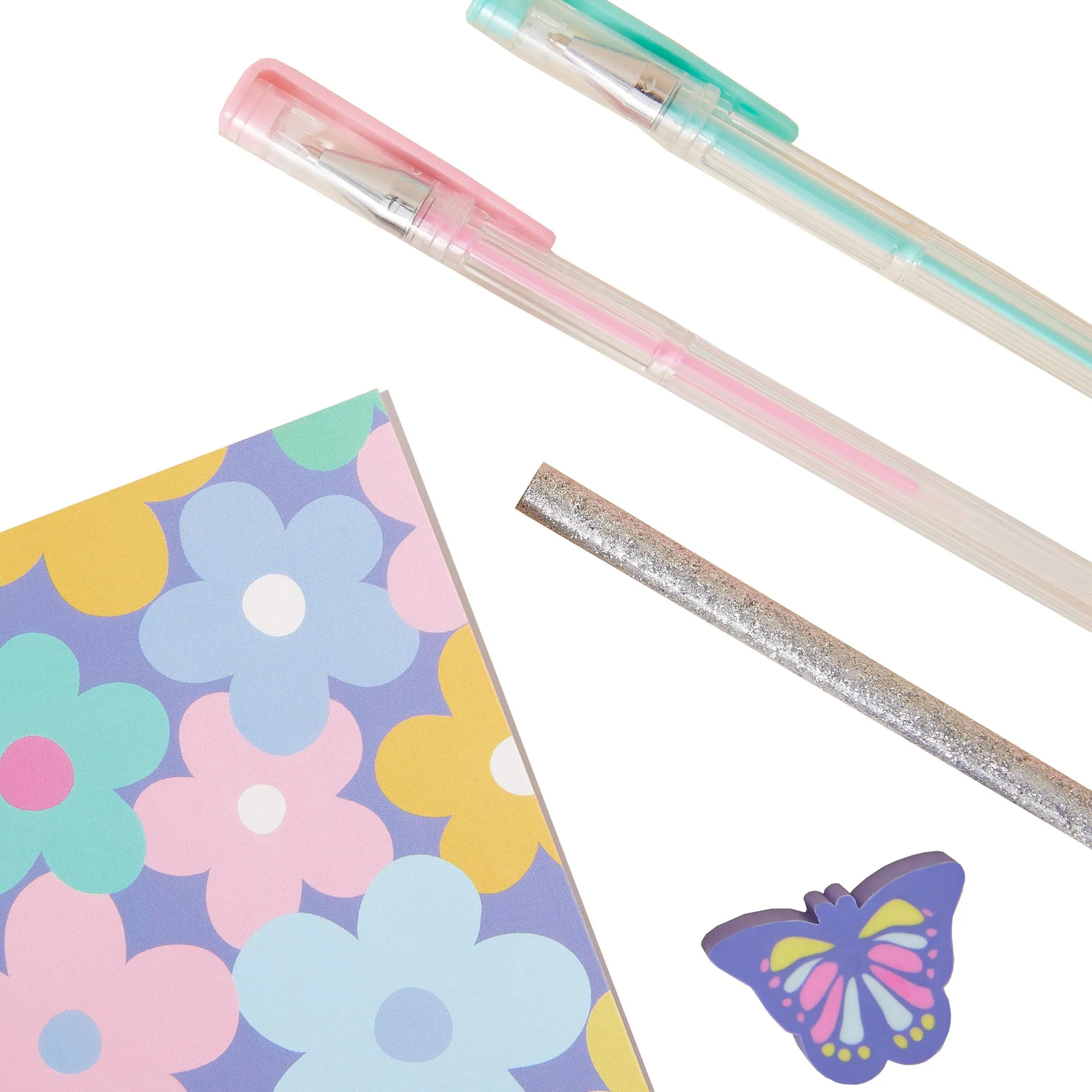 Accessorize London Girl's Spring Retro Stationery Set Of 5