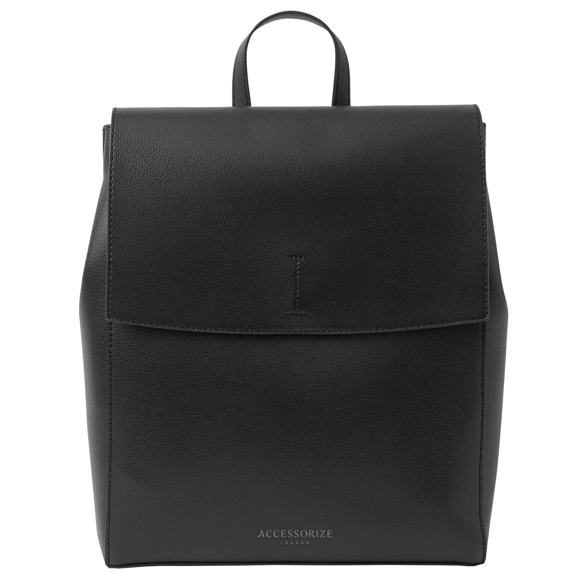 Accessorize London Women's Black Leo Simple Backpack