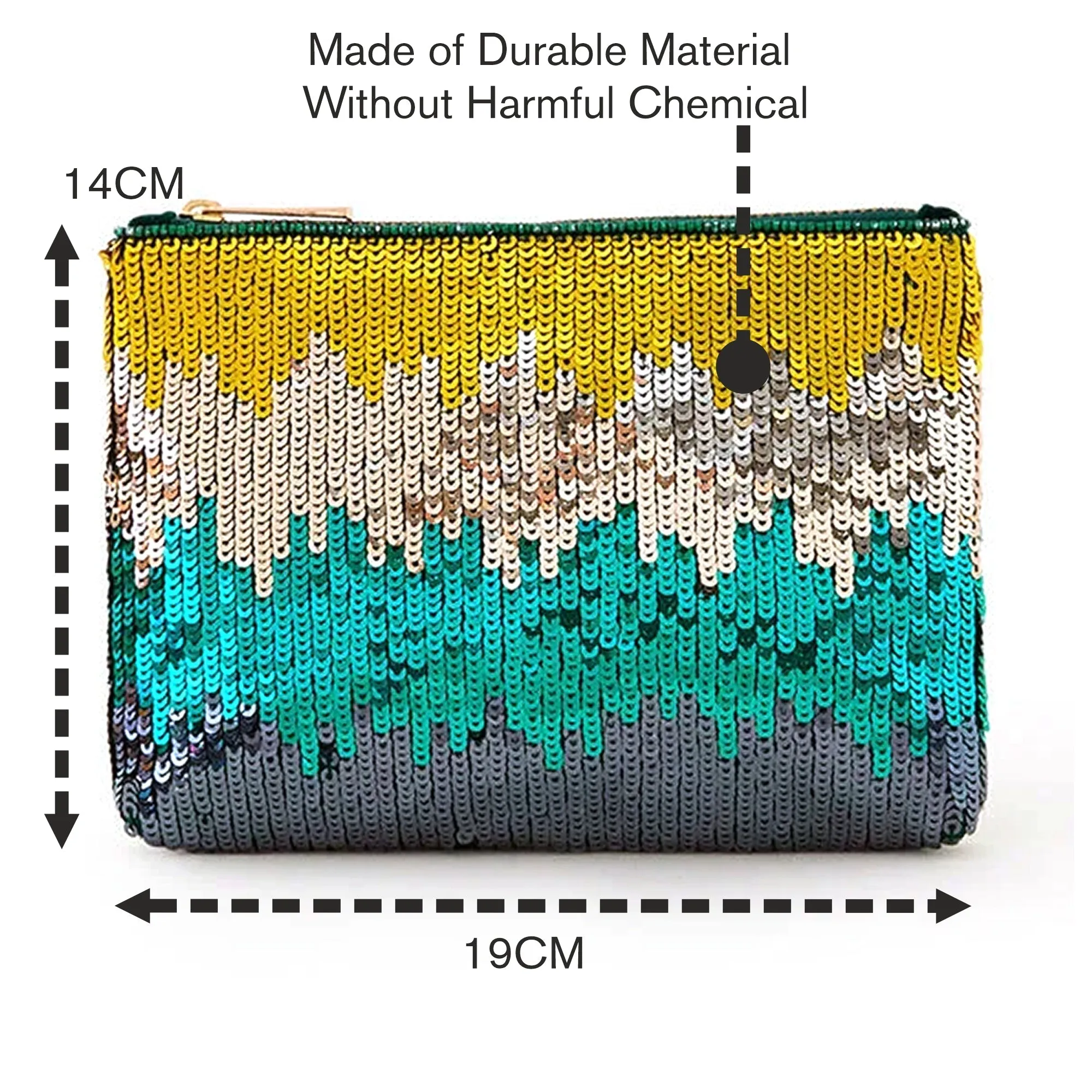 Accessorize London Women's Ombre Sequin Pouch