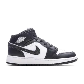 Air Jordan 1 Mid (GS) - Off Noir/Black/White