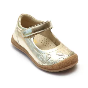 Angel Girls Flower Stitched Mary Janes