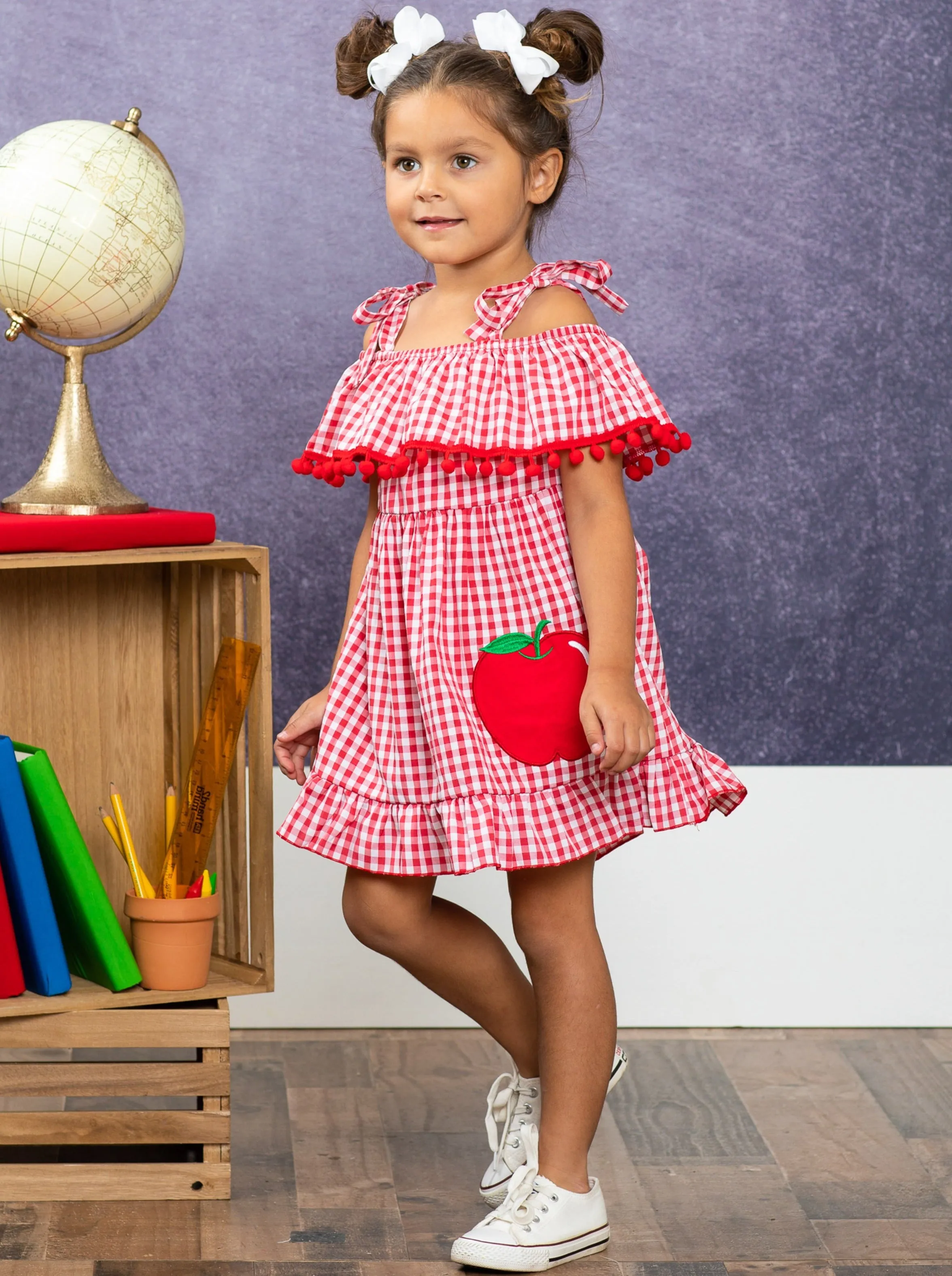 Apple of My Eye Plaid Sundress