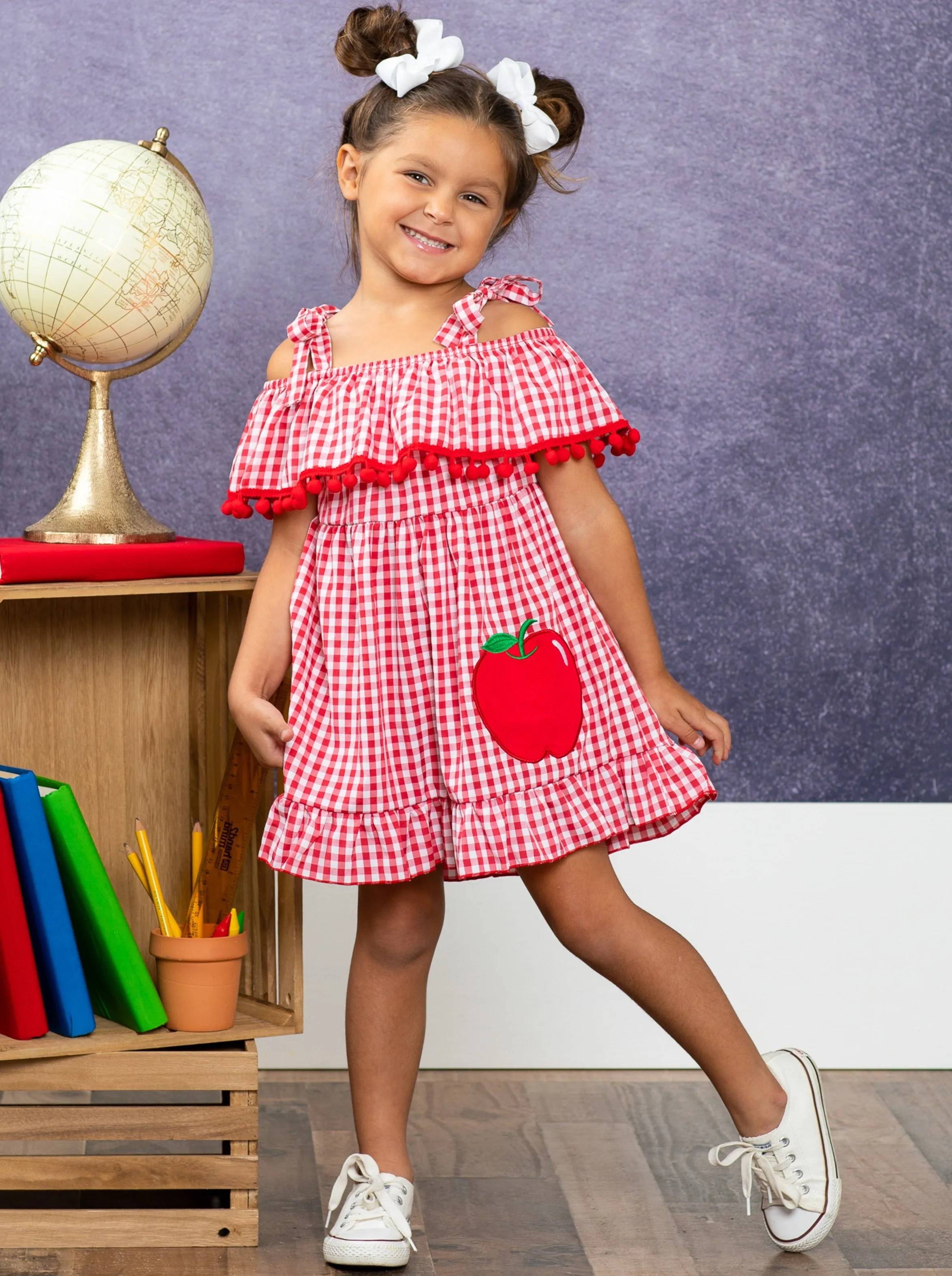 Apple of My Eye Plaid Sundress