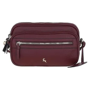 Ashwood Leather Ladies Box Bag Wine