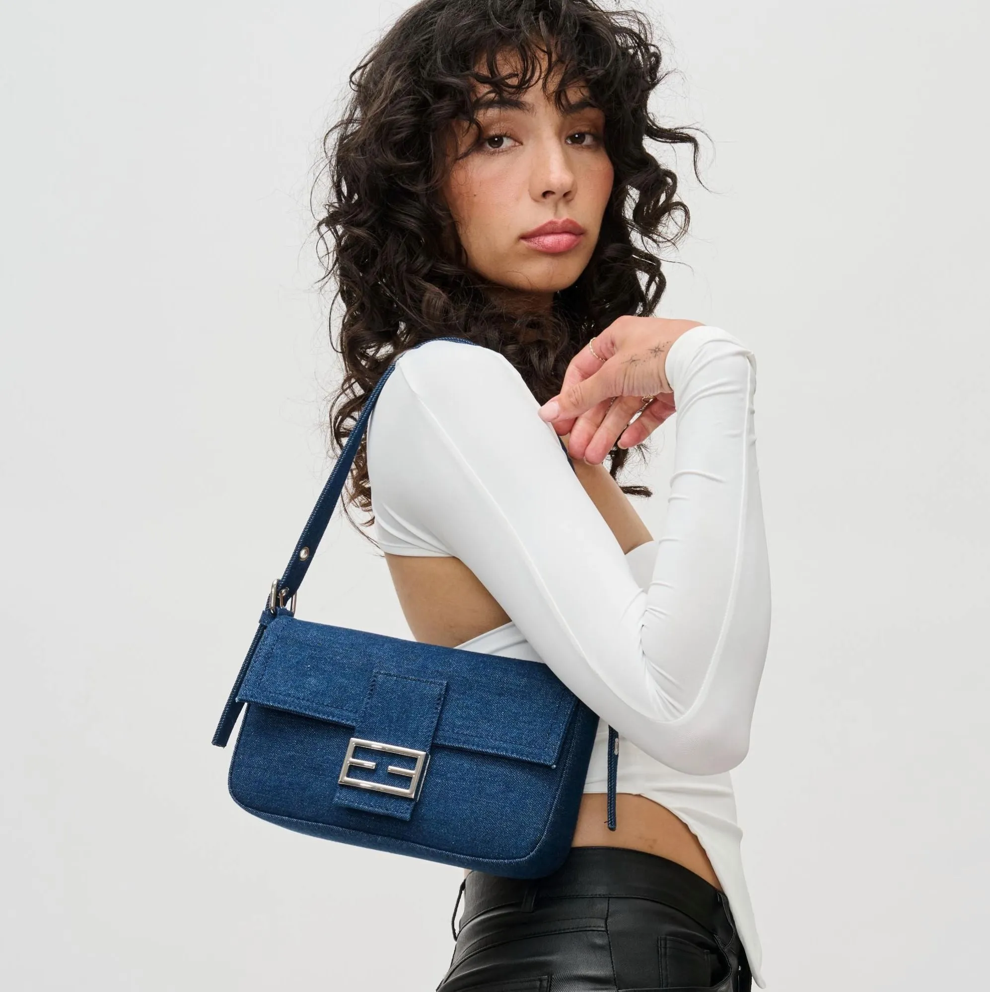 Bella Denim Crossbody