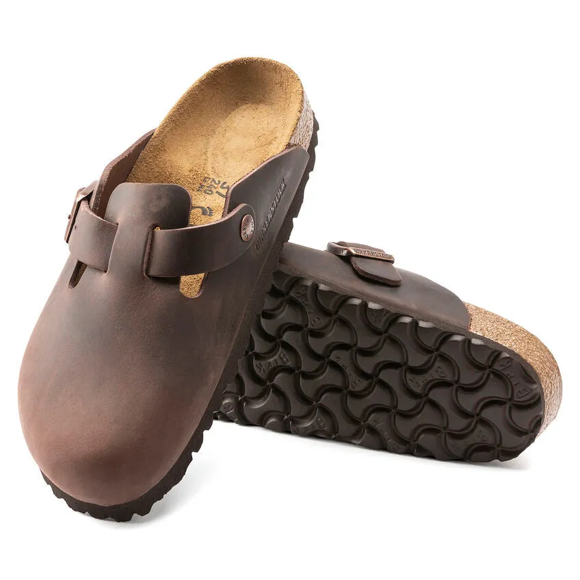 Birkenstock Men's Boston Oiled Leather (Habana - Wide Fit)