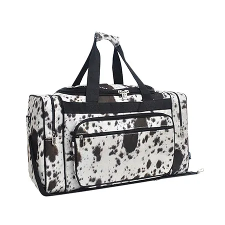 Black Cowhide NGIL Canvas 20 Duffle Bag