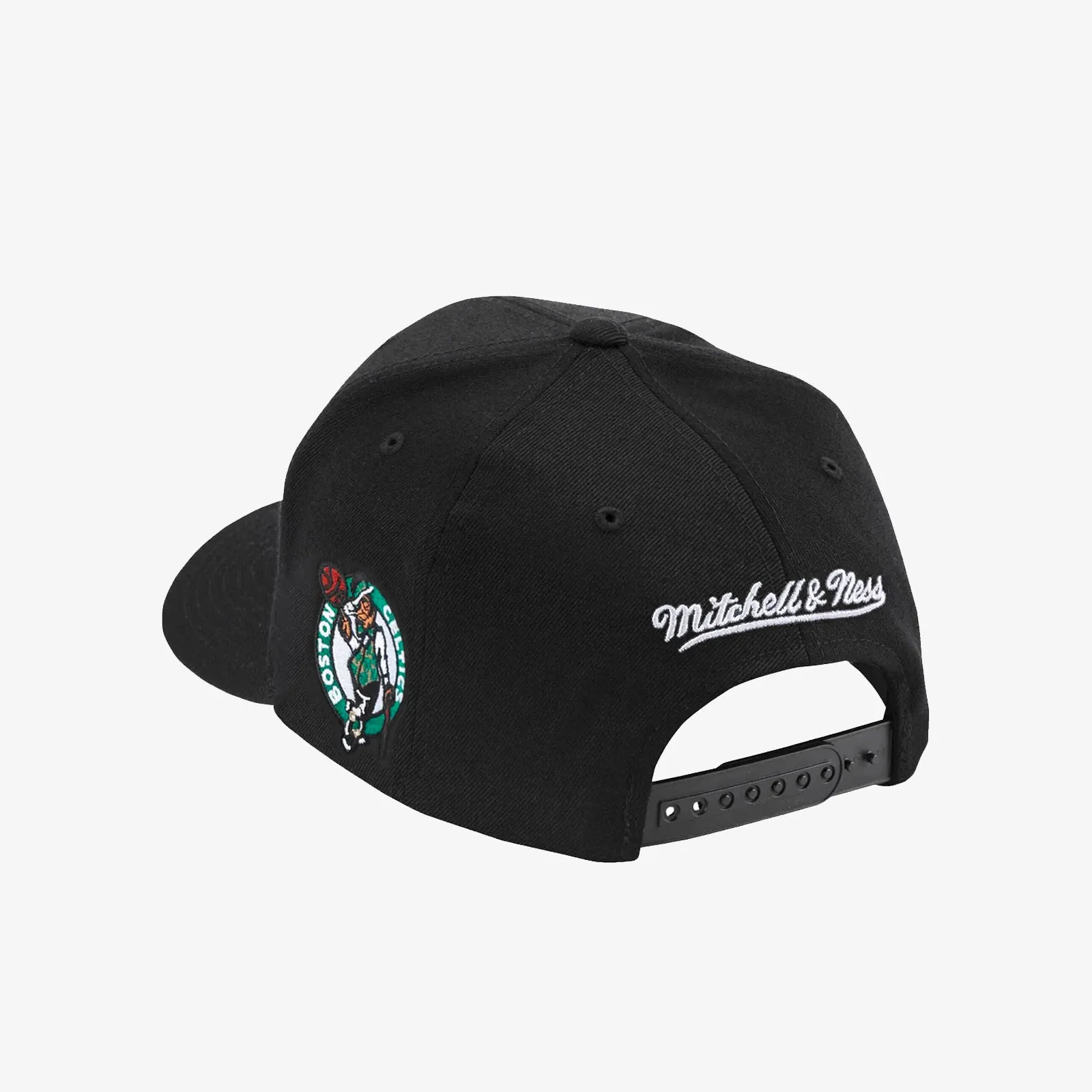 Boston Celtics Team Script Classic Redline Snapback - Black