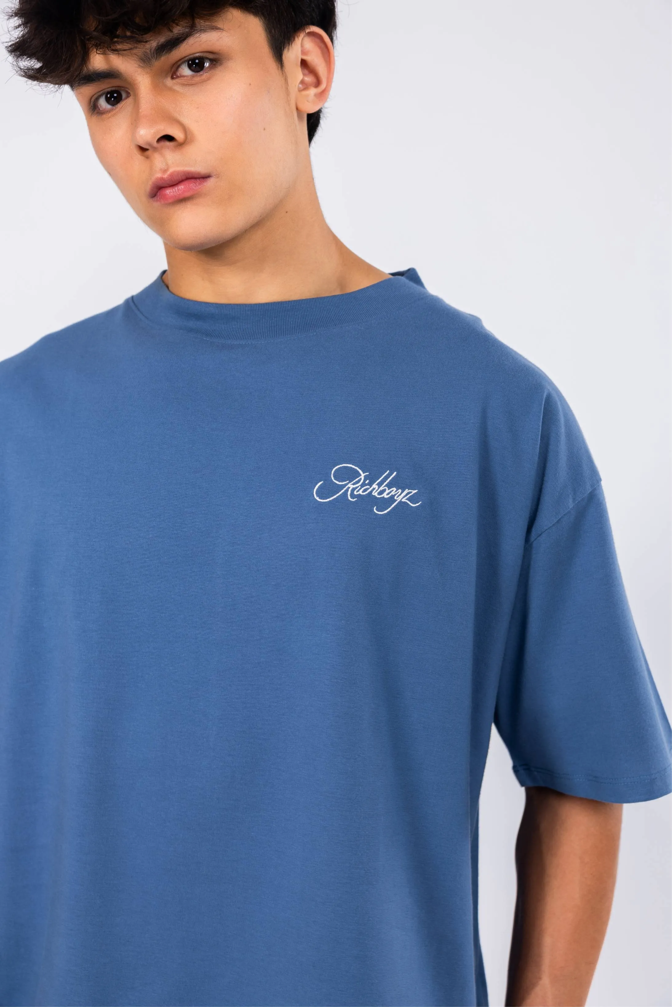 Box Tee - Dull Blue