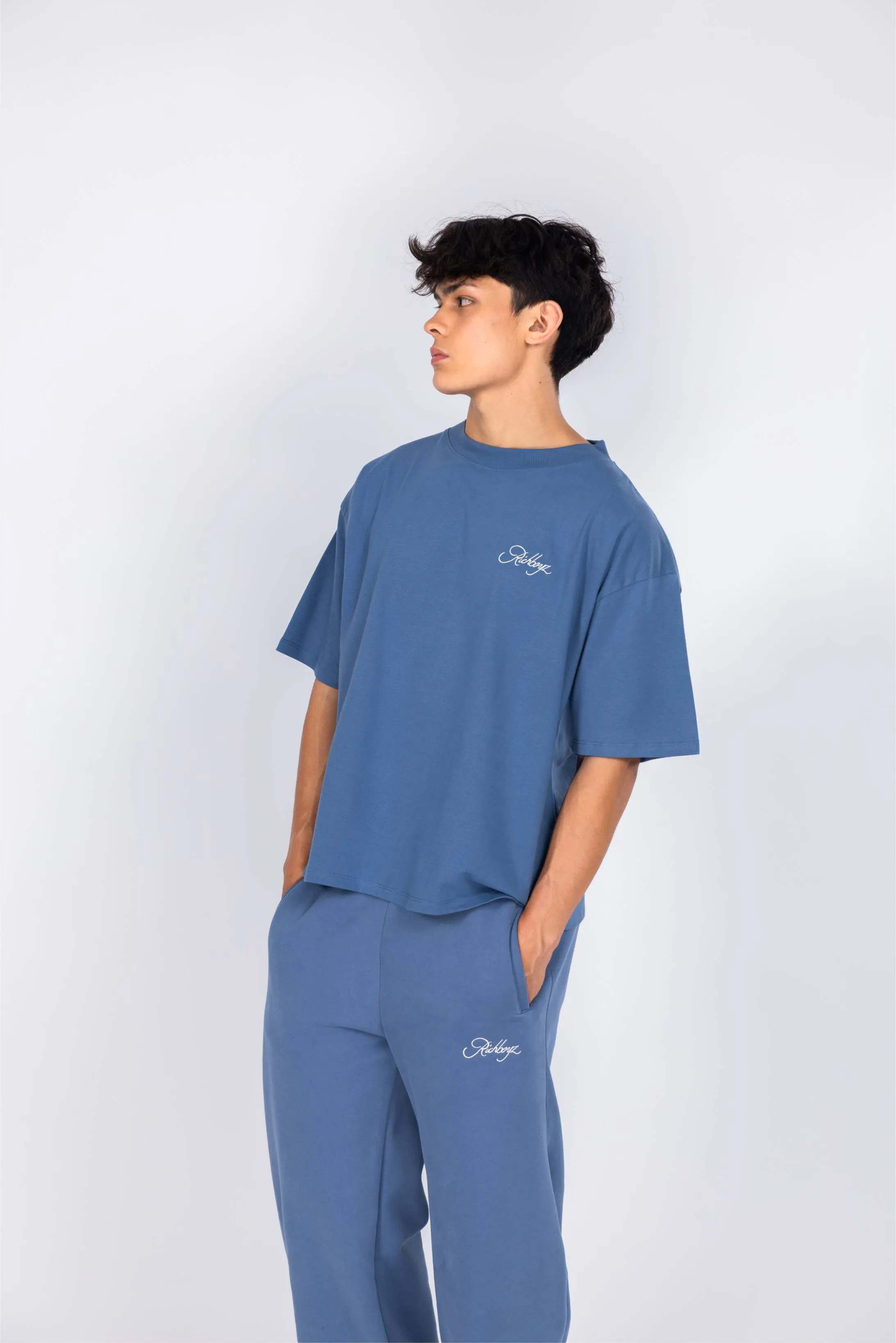 Box Tee - Dull Blue