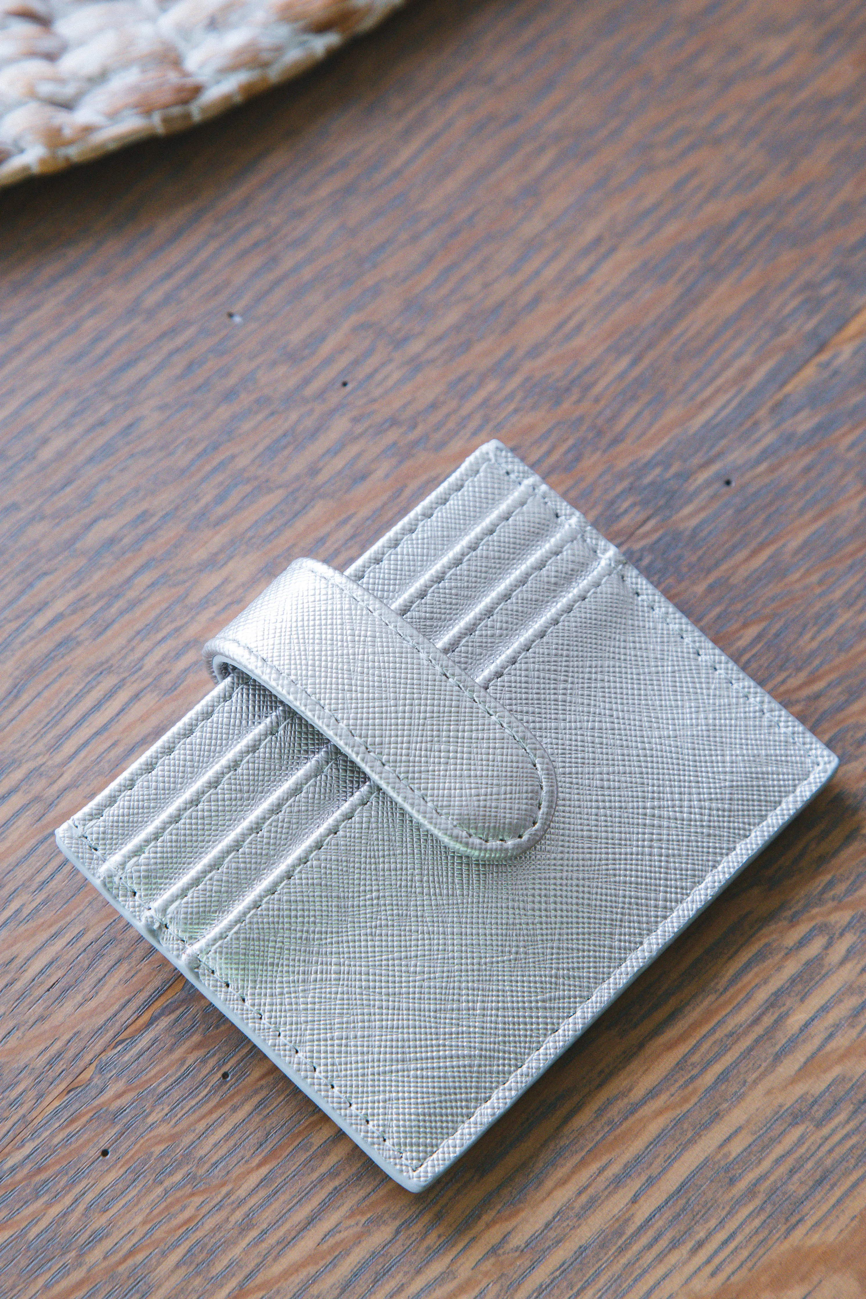 Cassie Card Holder, Silver