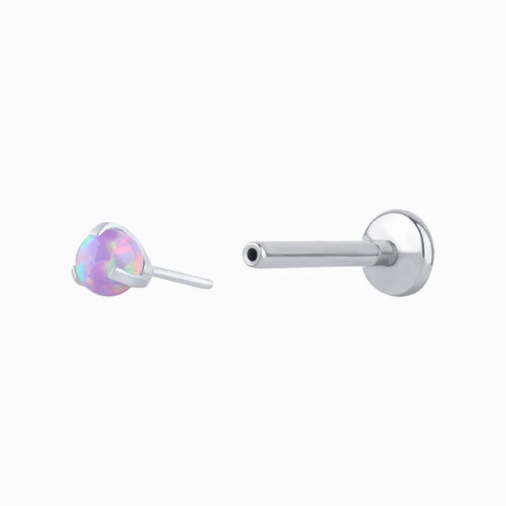 Charming Opal Ball Stud