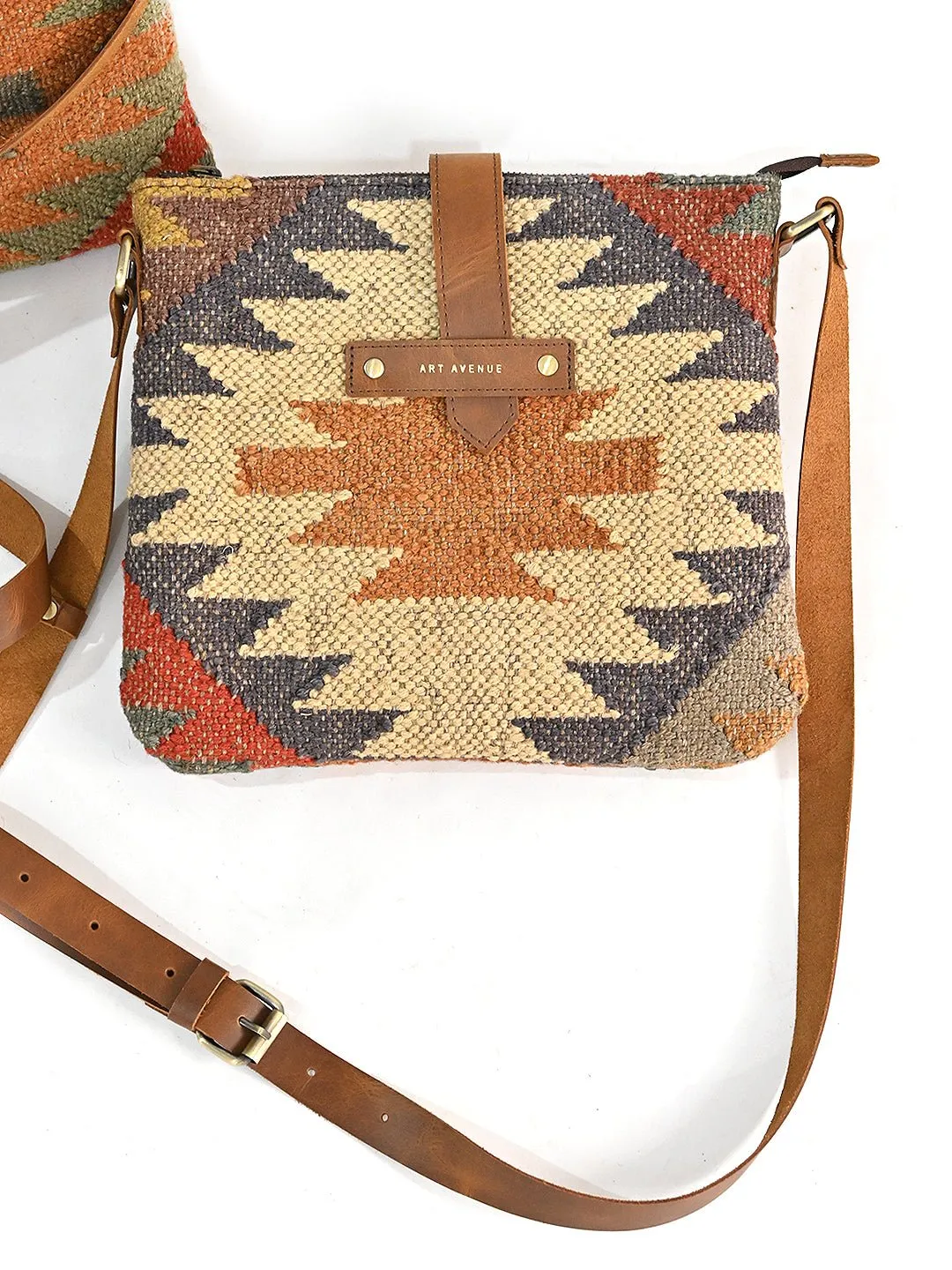 COMFREY  - KILIM & LEATHER   BAG