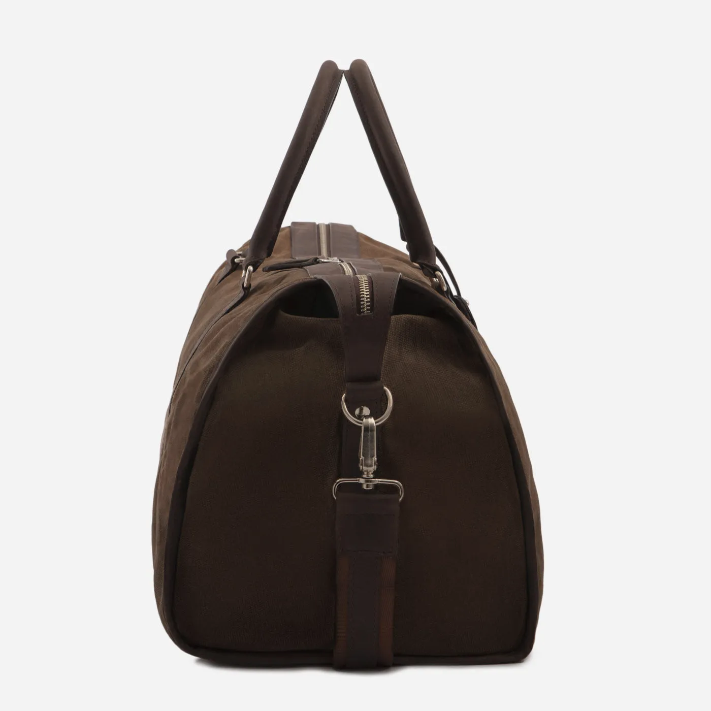 Davis Weekender Bag - Waxed Canvas and Pull-Up Leather - Men's