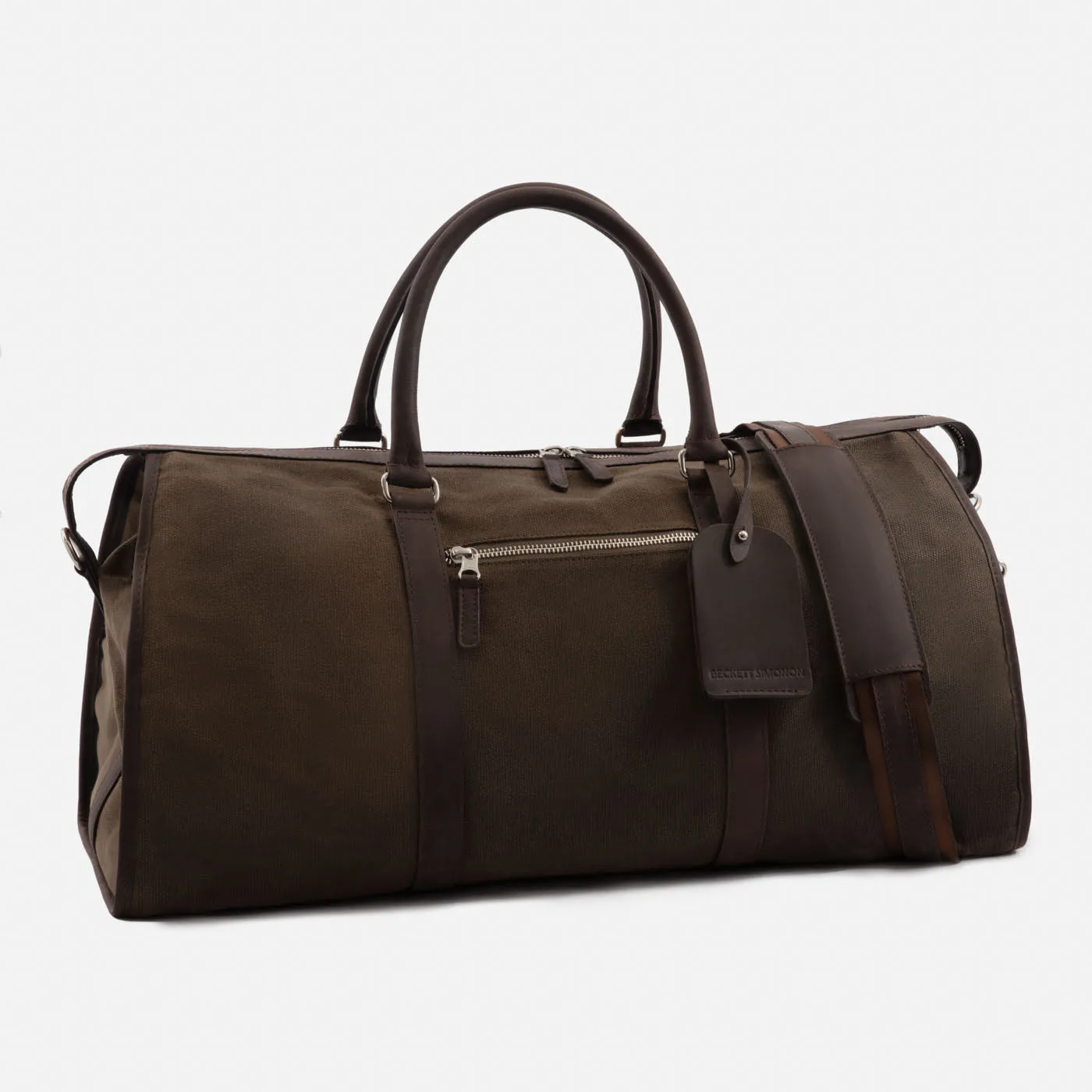 Davis Weekender Bag - Waxed Canvas and Pull-Up Leather - Men's