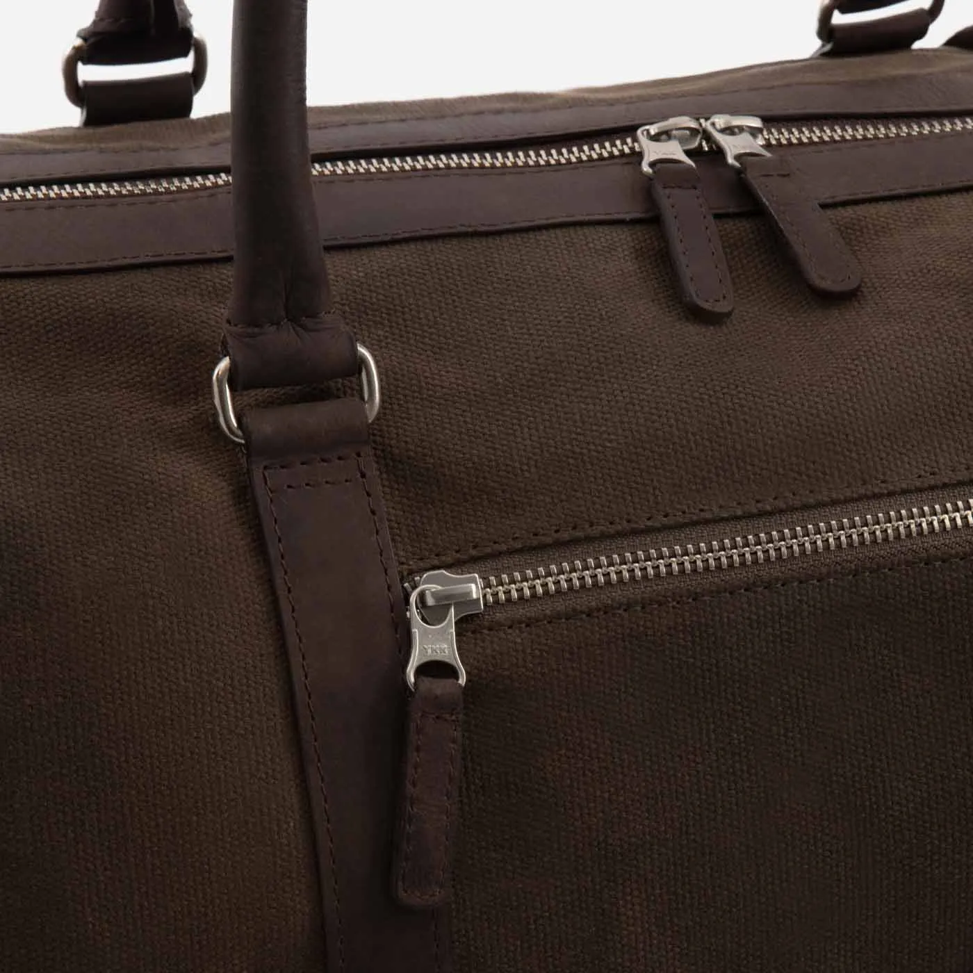 Davis Weekender Bag - Waxed Canvas and Pull-Up Leather - Men's