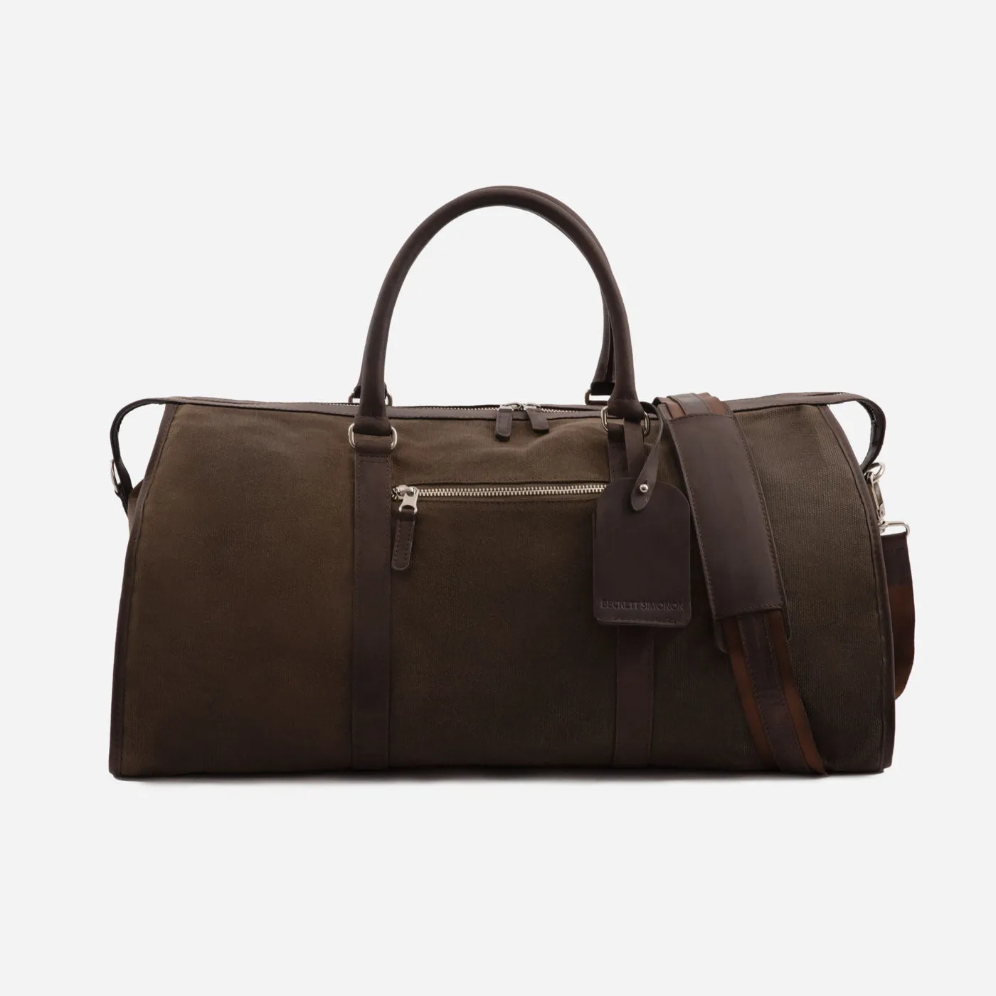 Davis Weekender Bag - Waxed Canvas and Pull-Up Leather - Men's