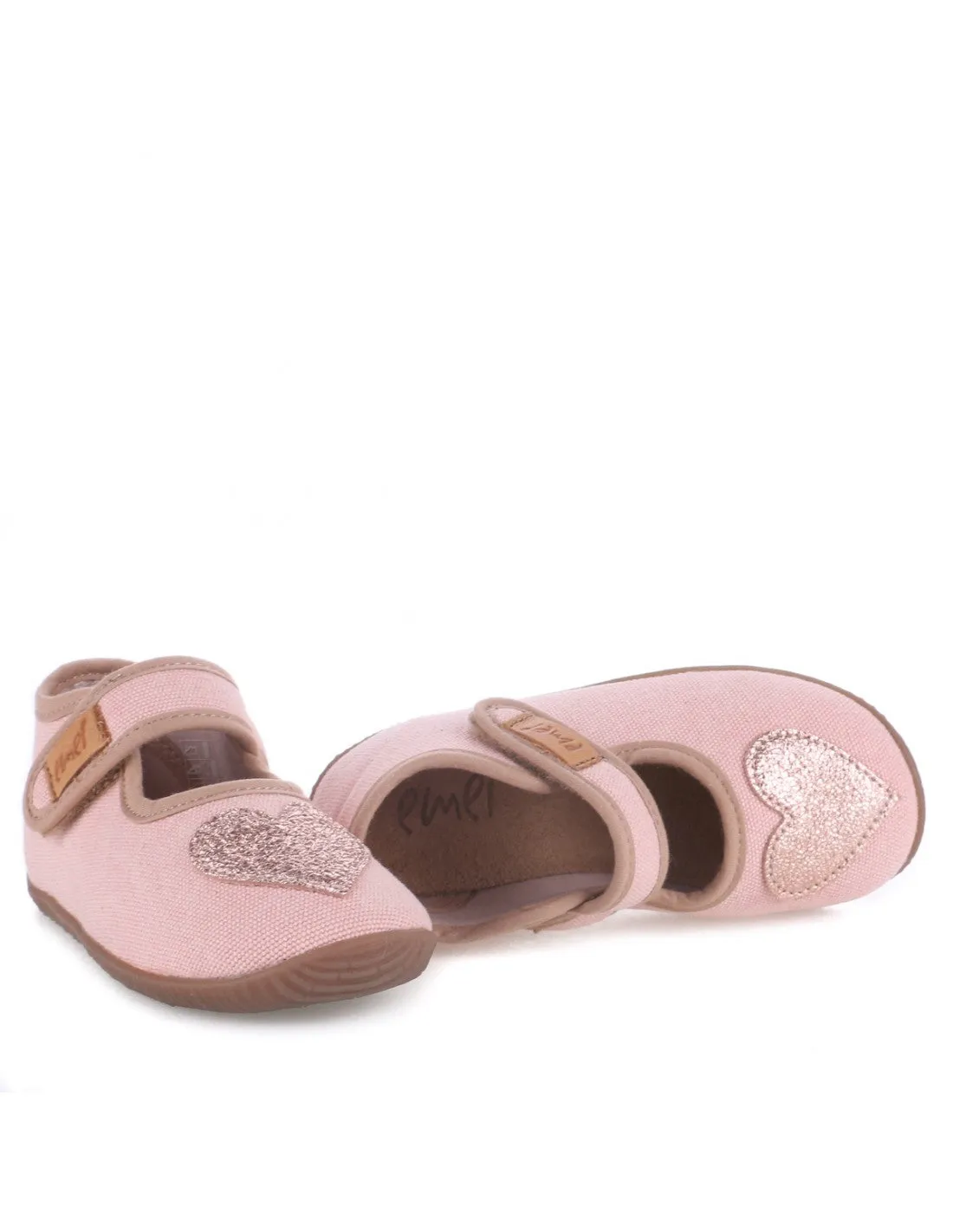 (EK4000-13) Emel slippers ballerina - Pink heart