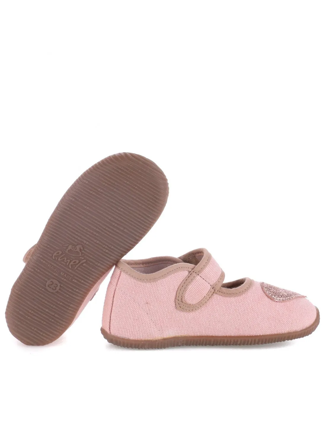 (EK4000-13) Emel slippers ballerina - Pink heart