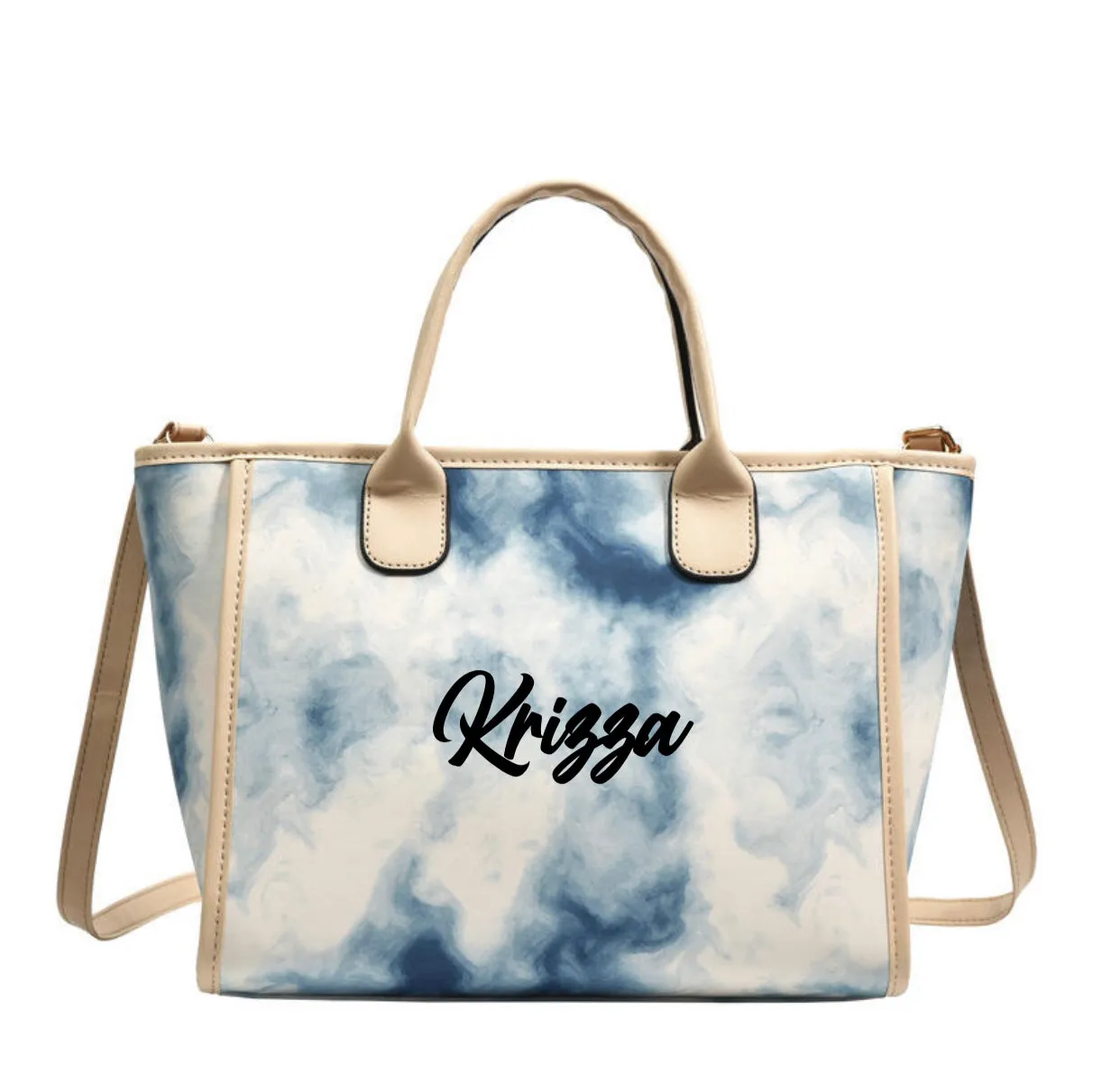 Embroidered Tie Dyed Handbag