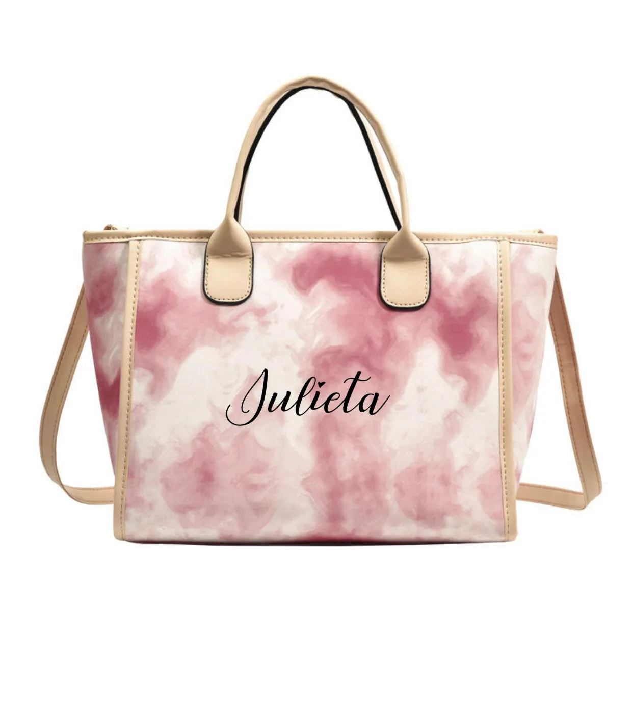 Embroidered Tie Dyed Handbag