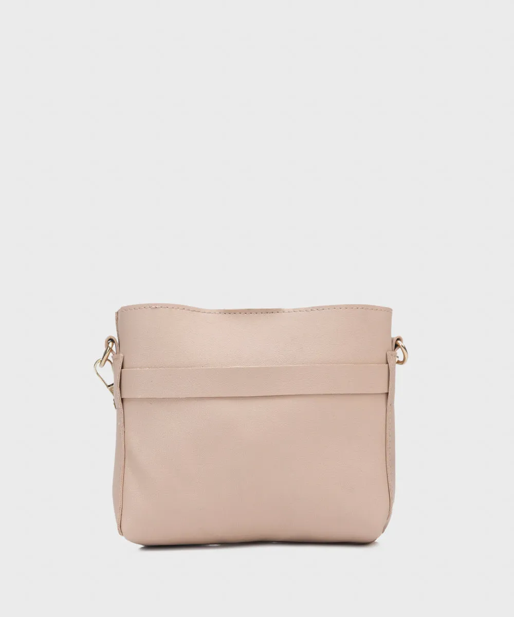 Faux Leather Crossbody Bag