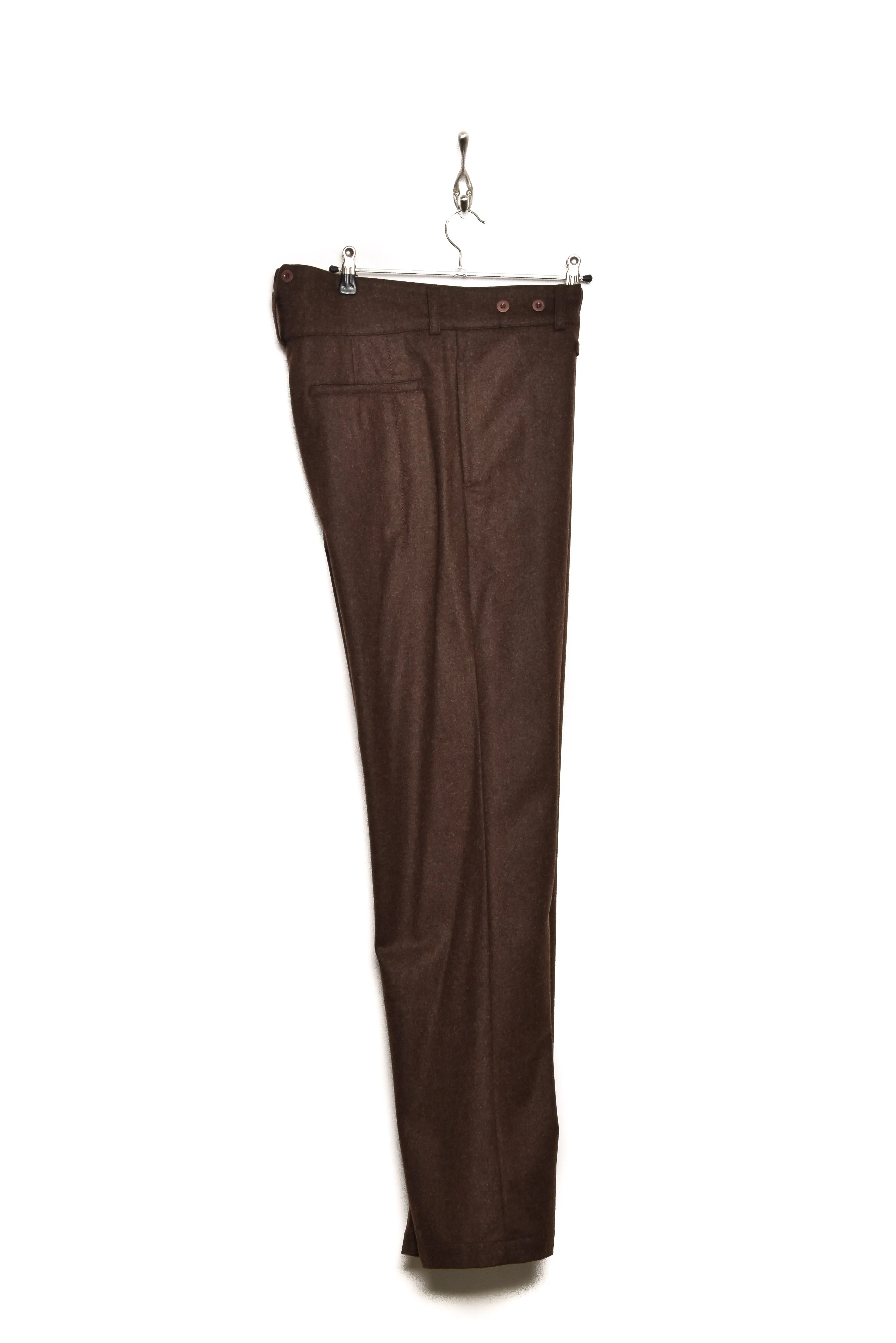 Frank Leder Wool Loden Trousers M007/03 chocolate 84