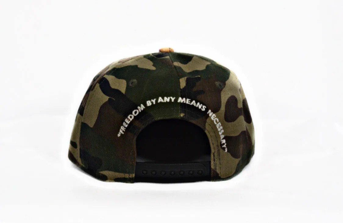 Freedom Fist Flat Peak Snake Skin Snap Back Camouflage