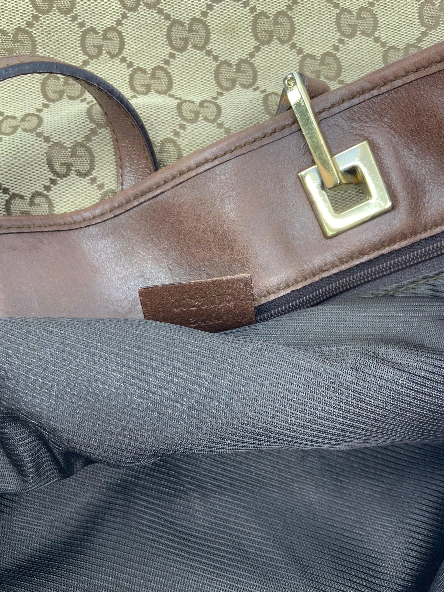 Gucci Vintage Monogram Canvas Tote Bag