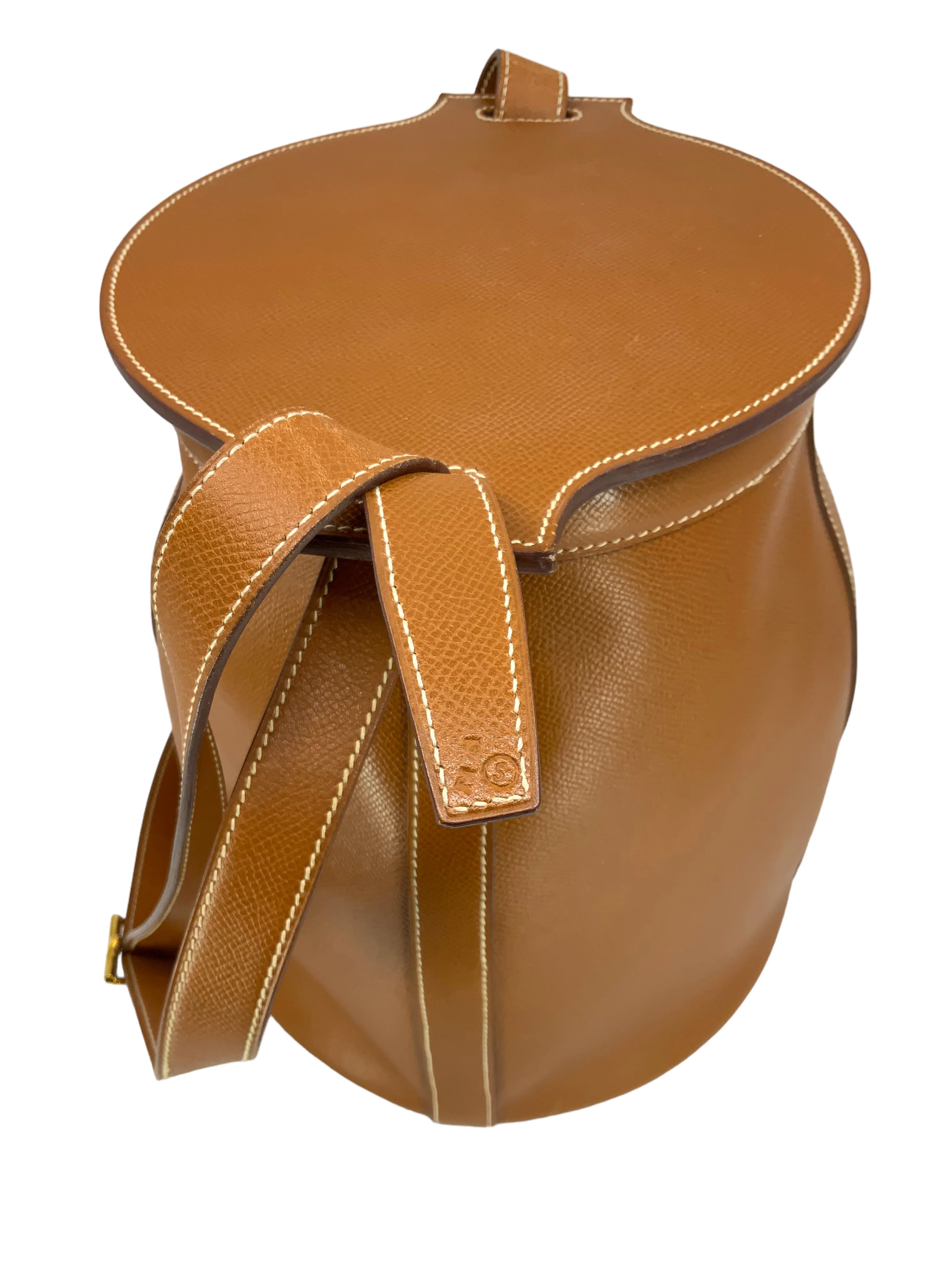 HERMES Epsom Leather Bucket Farming Bag