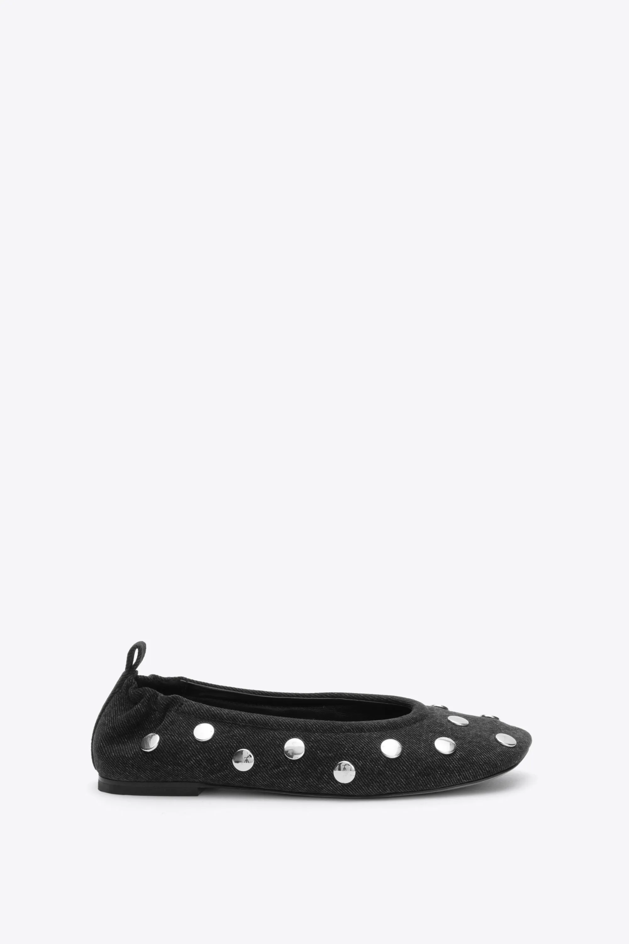 ID Stretch Back Ballerina Flat with Studs