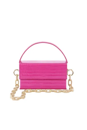 IDA Fuchsia Croc (Small) with Chain