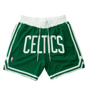 Just Don X Mitchell & Ness Boston Celtics Basketball Short - 7inch Inseam