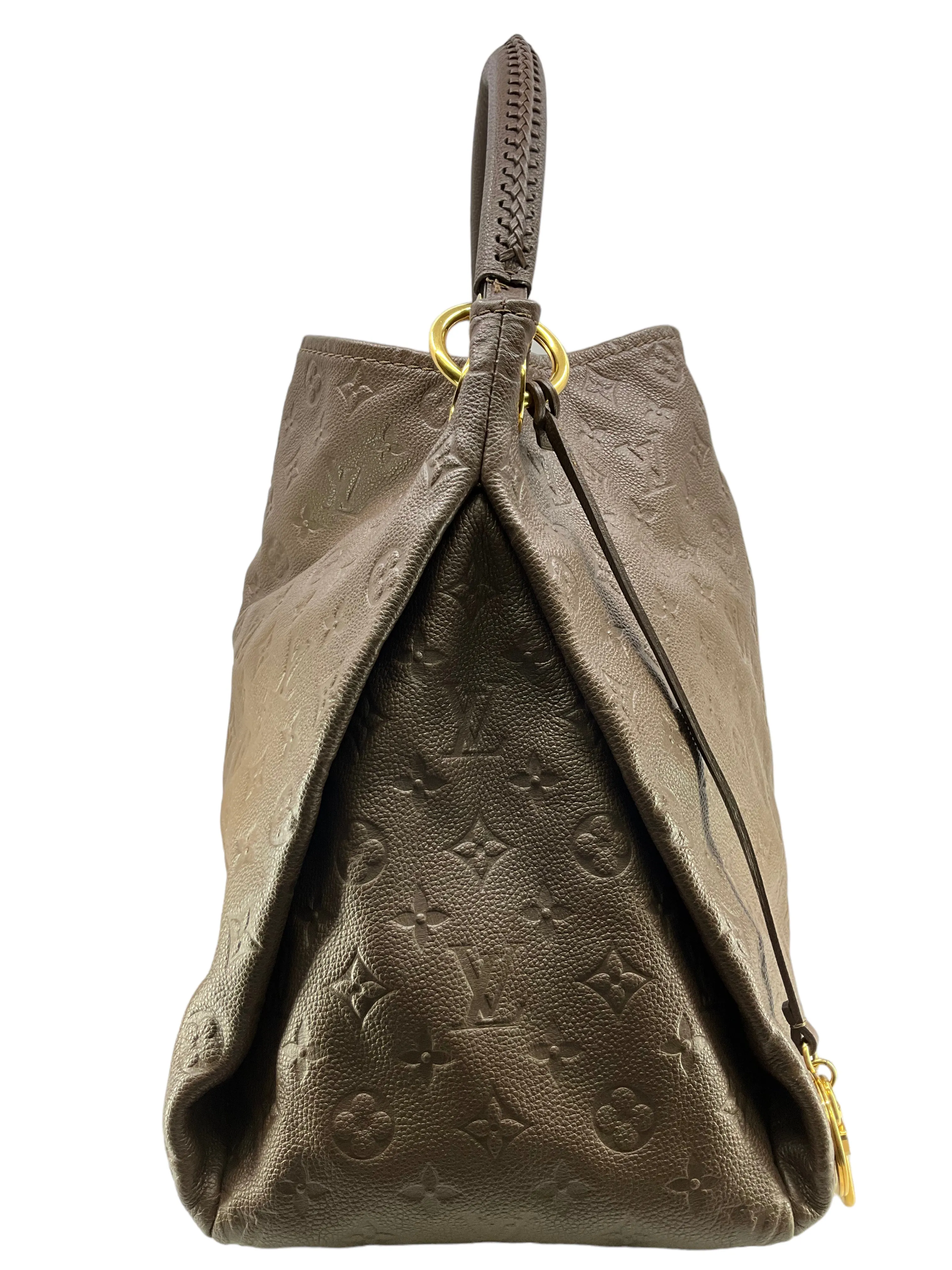 Louis Vuitton Artsy Brown Leather Monogram Handbag