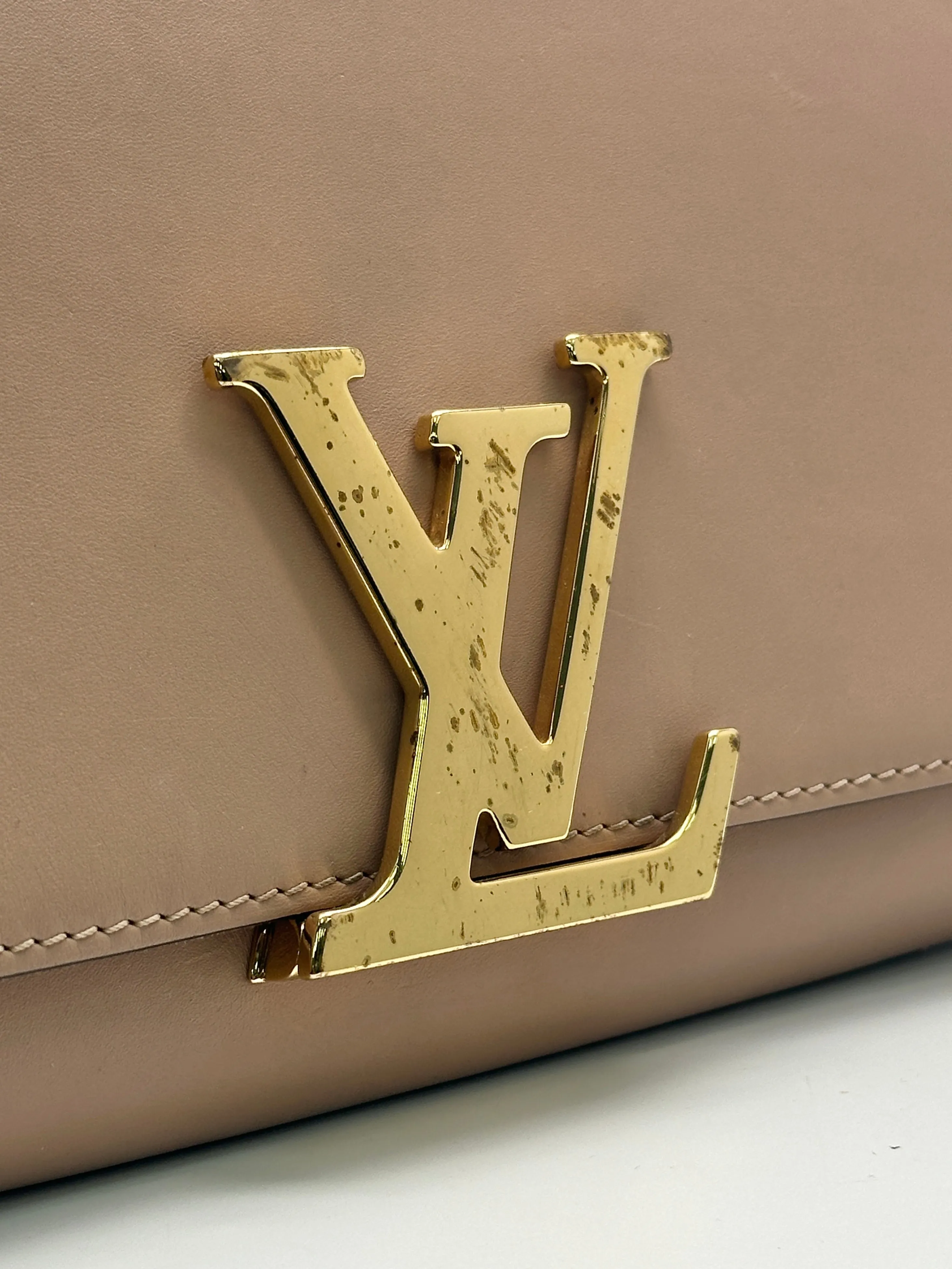 Louis Vuitton Nude Chain Louise Gm Crossbody Bag