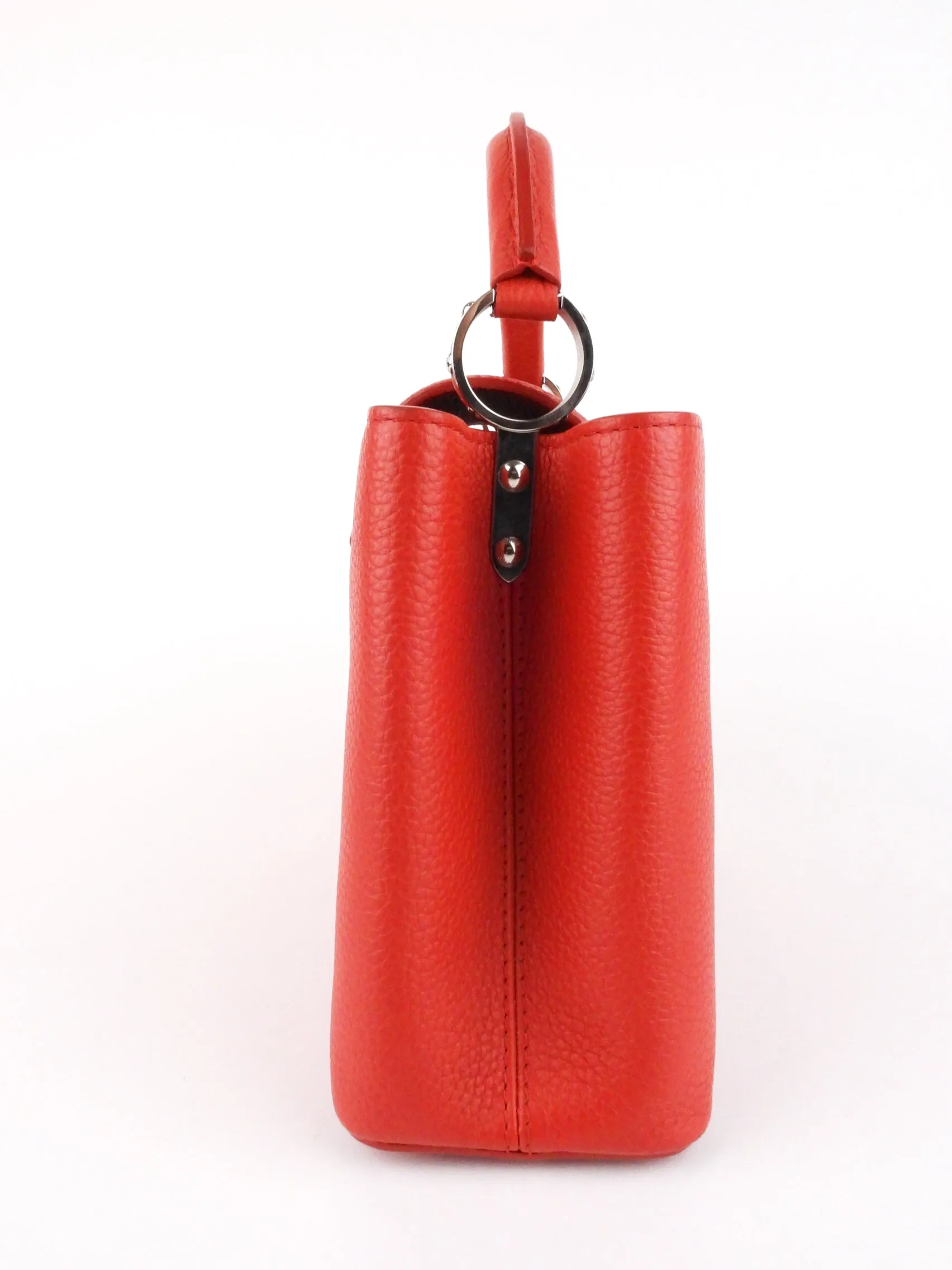 Louis Vuitton Red Taurillon Leather Capucines BB