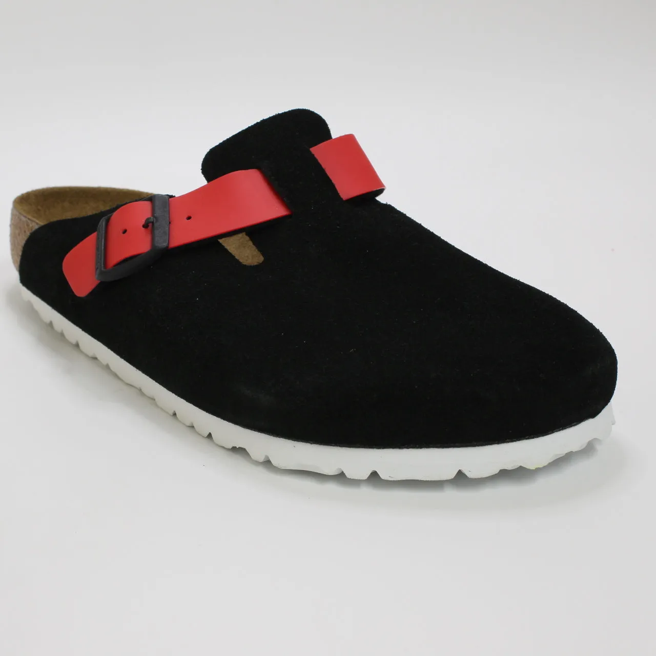 Mens Birkenstock Boston Clogs Black Tomato