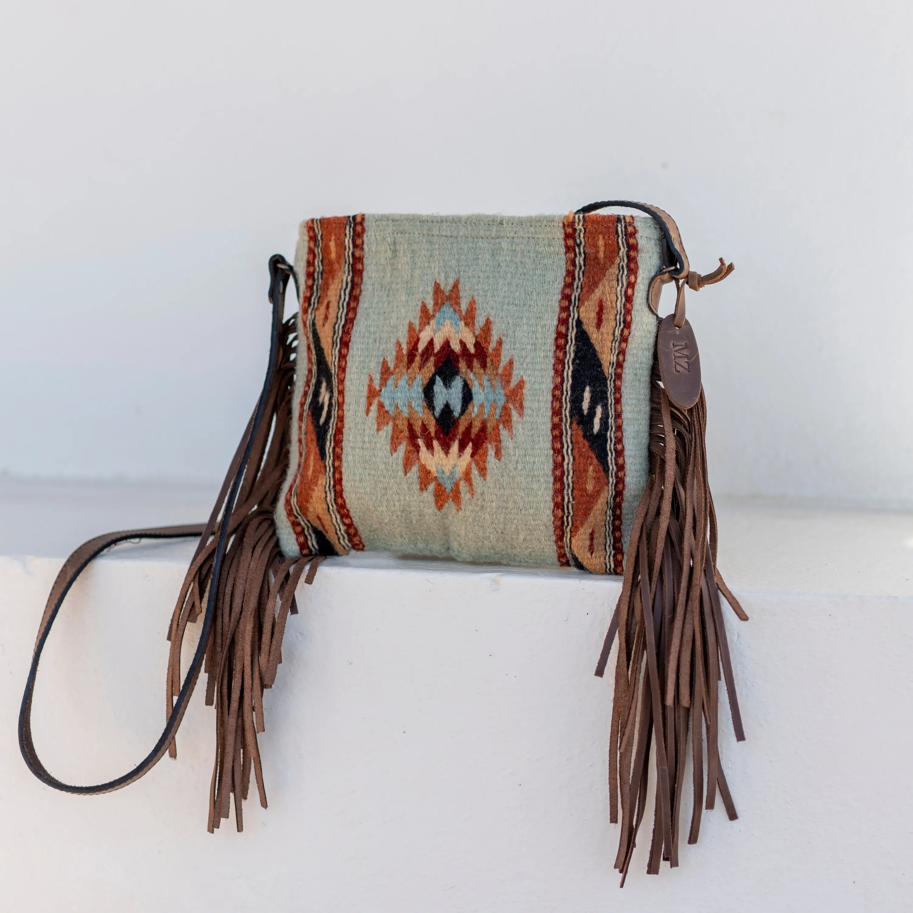 Mints   Diamonds Fringe Bag