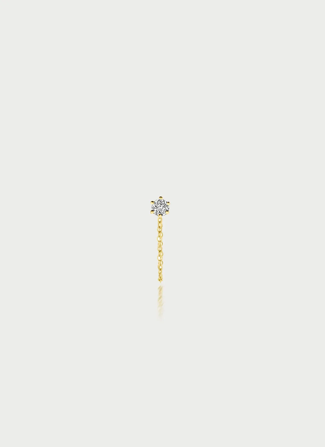 Pinhead Diamond earstud 14k gold