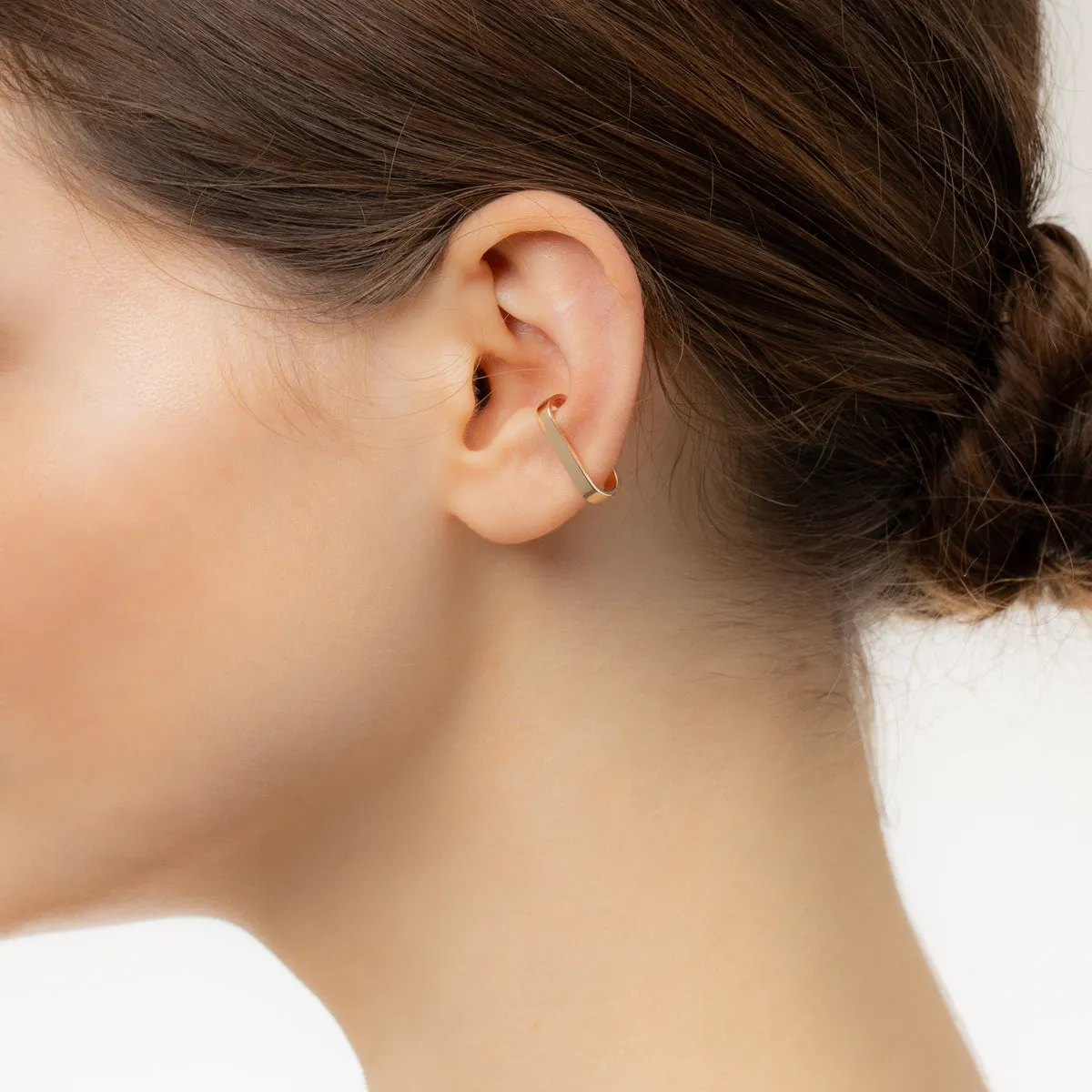 "Gossamer" Oblong Flat Ear Cuff