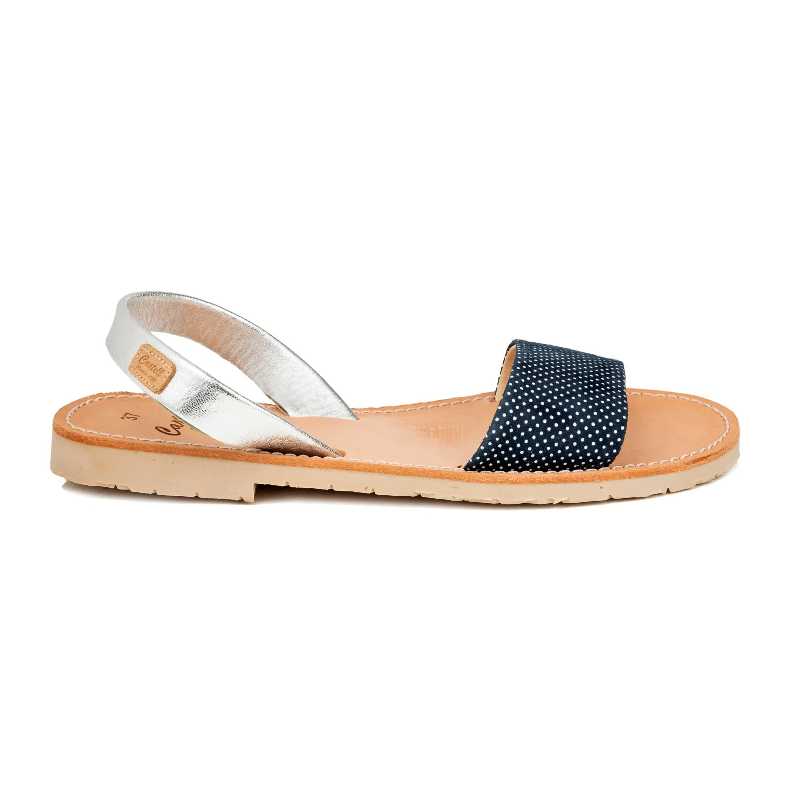 Renewed Leather Open Toe Menorcan Sandal For Women - A 1462