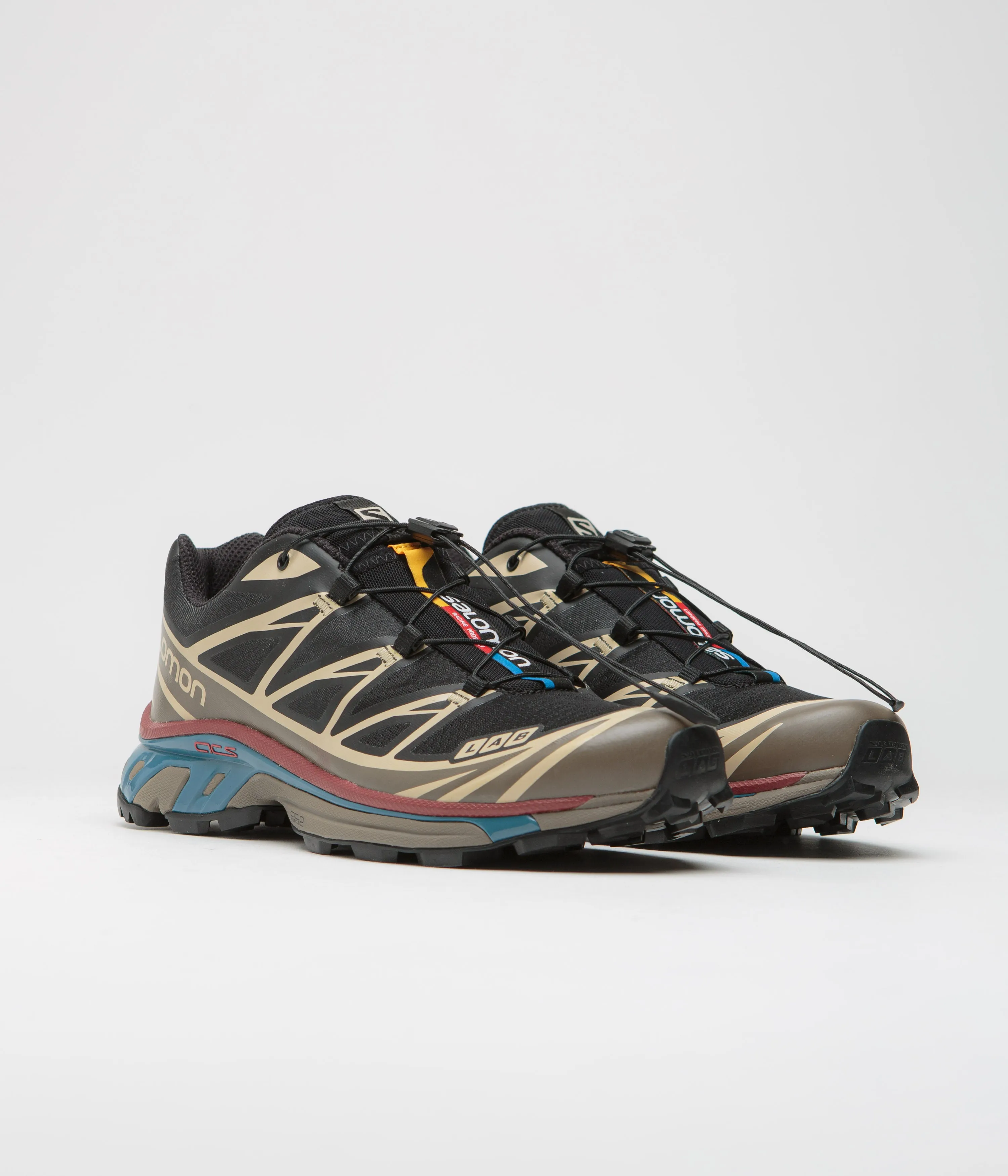 Salomon XT-6 Shoes - Black / Falcon / Cow Hide