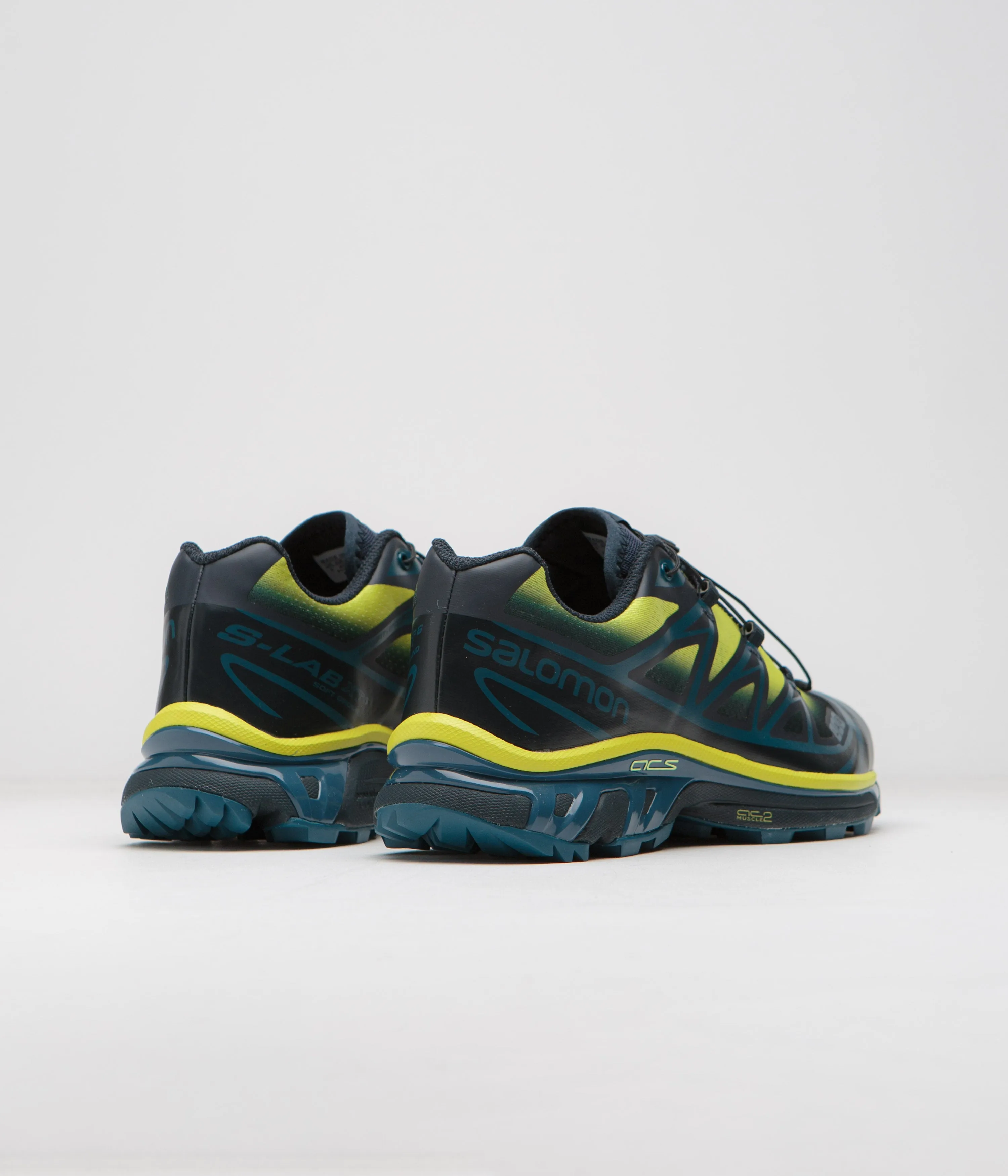 Salomon XT-6 Skyline Shoes - Carbon / Sunny Lime / Sulphur Spring