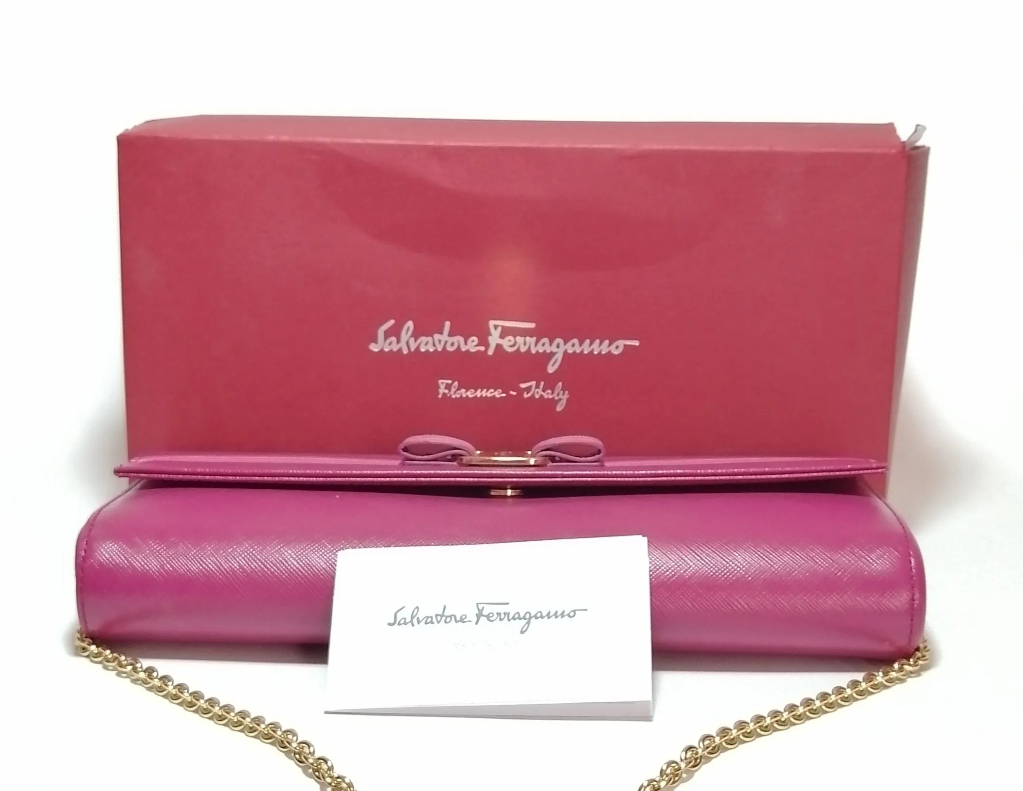 Salvatore Ferragamo Pink Leather Stripes Mini Bag | Gently Used |