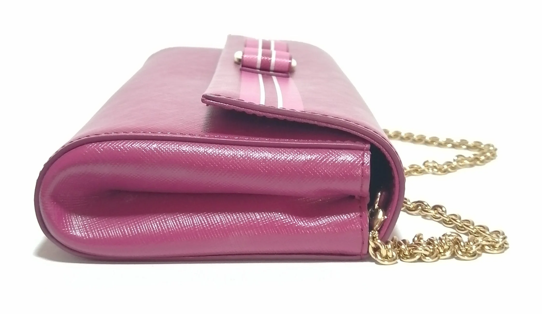 Salvatore Ferragamo Pink Leather Stripes Mini Bag | Gently Used |