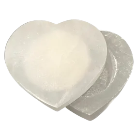 Selenite Heart Box