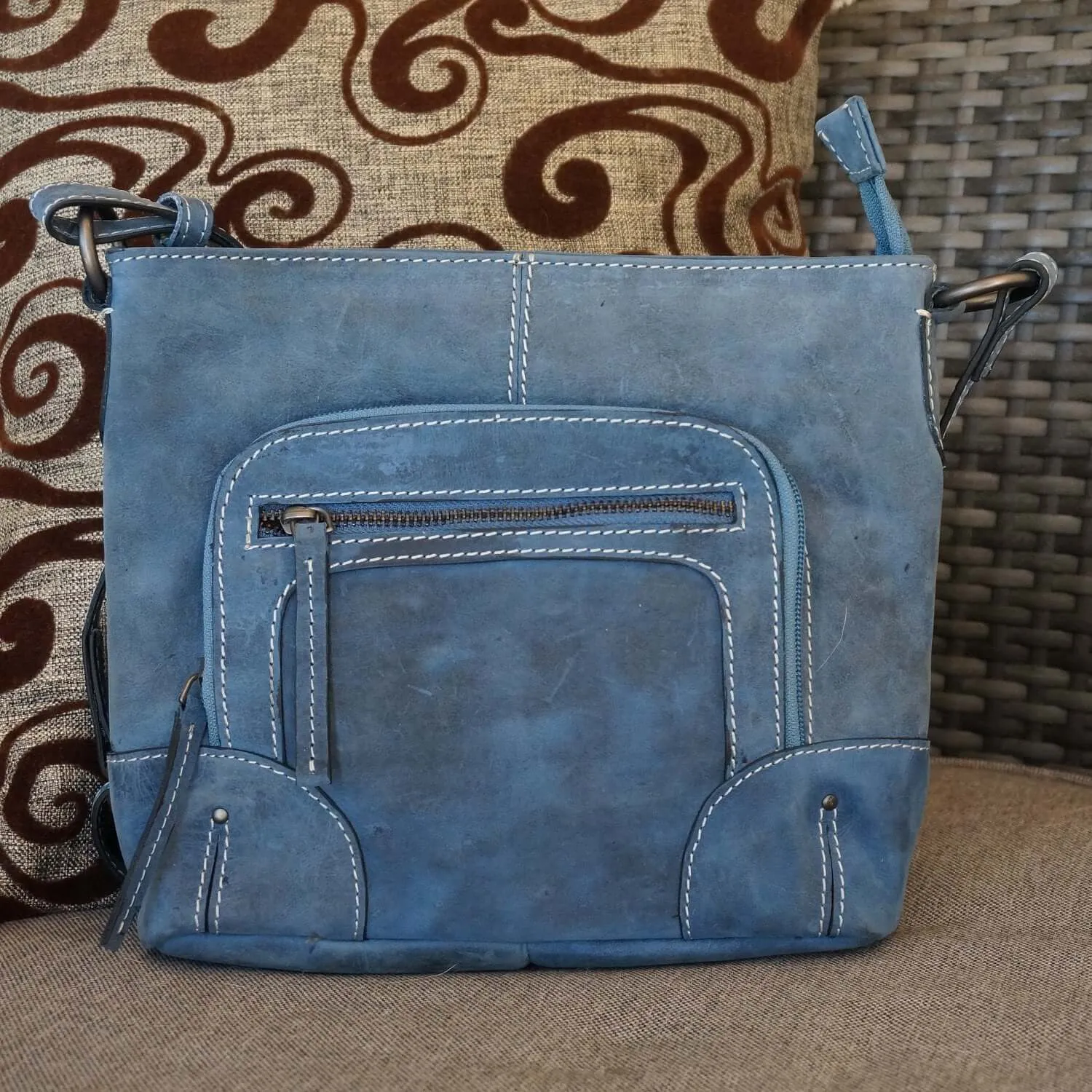 Stella Crossbody Bag, BLUE - KALGHI