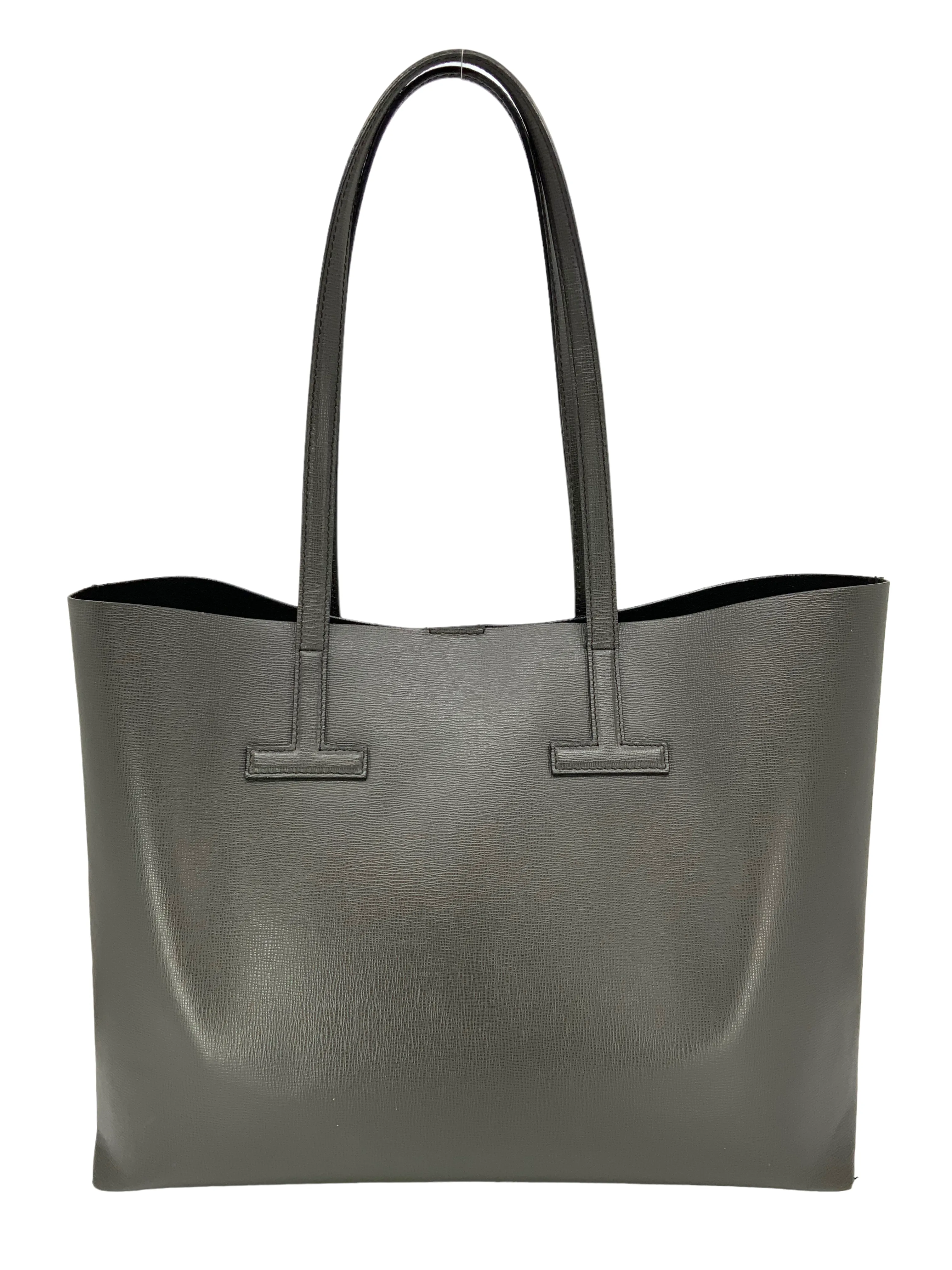 Tom Ford Saffiano Leather Large T Tote Bag