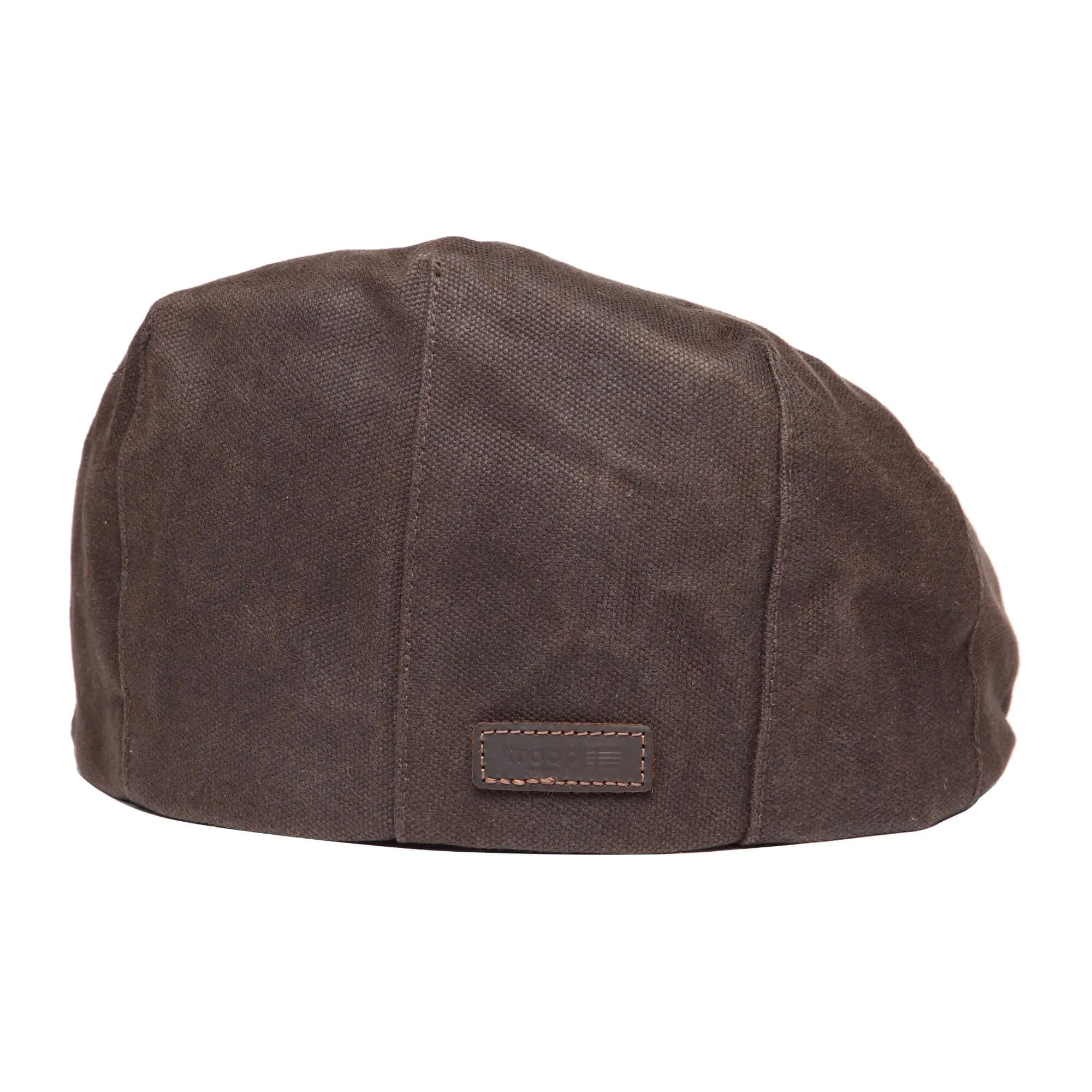 TRP0503 Troop London Accessories Waxed Canvas Old School Style Hat, Flat Cap, Shelby Newsboy Cap