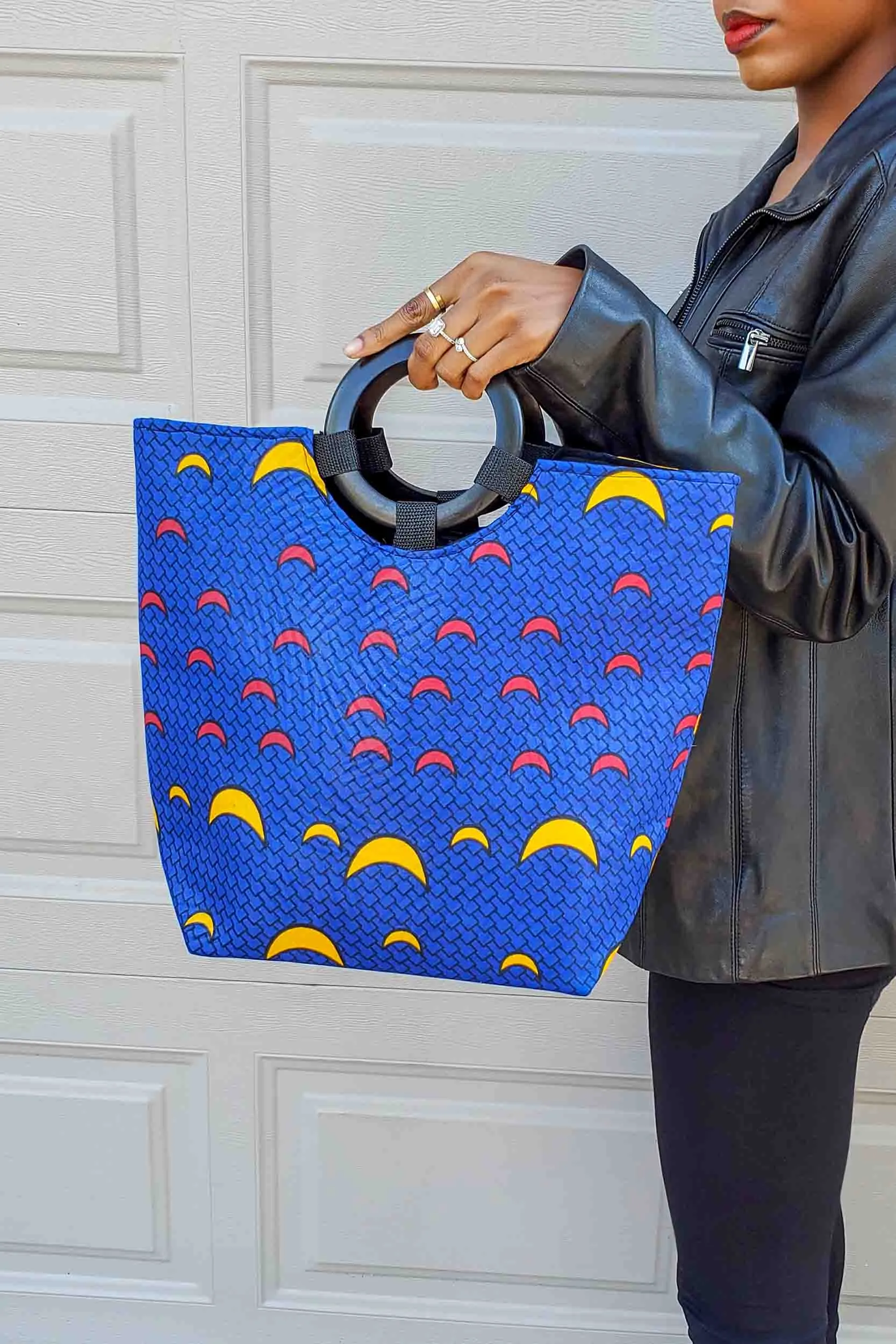 Umia African Print Tote Bag